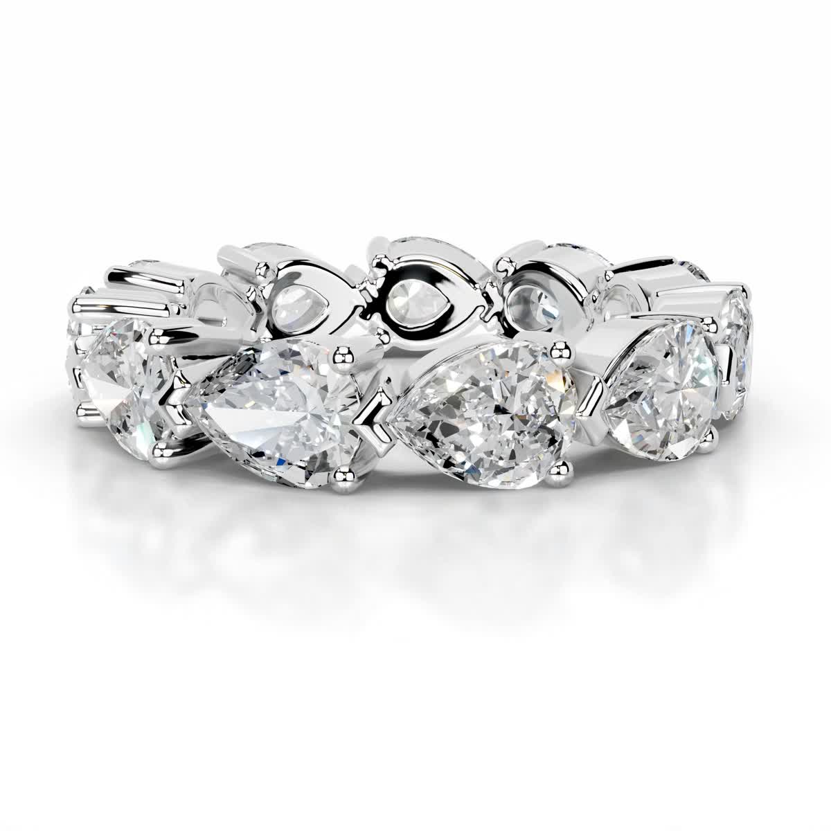 Tyrell Diamond Wedding Ring (4.50 Carat) -18K White Gold、mySite、hinf8tx79