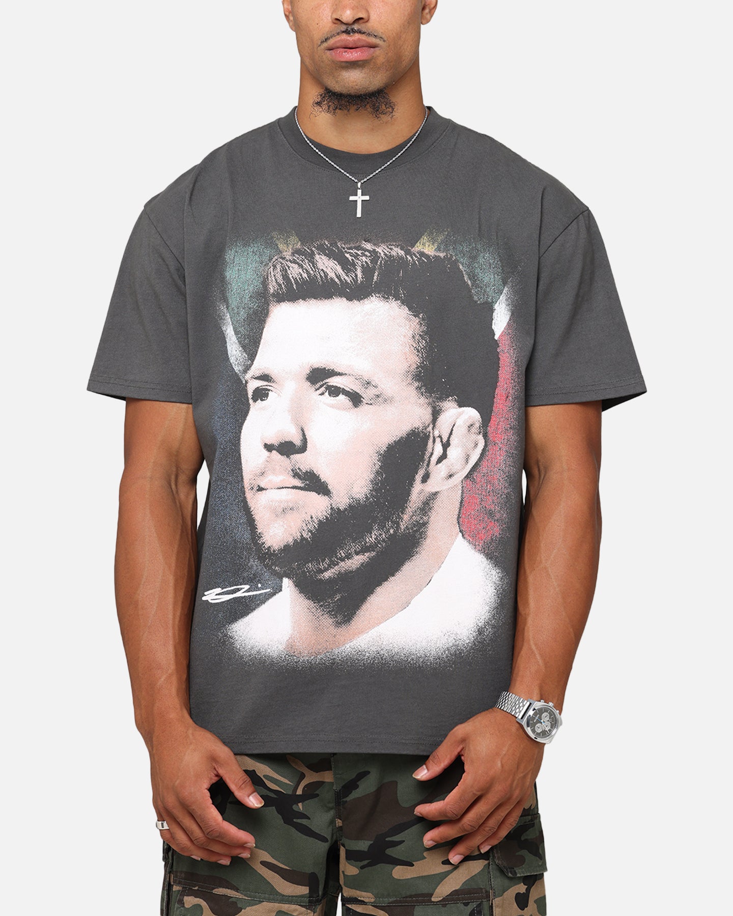 UFC By Culture Kings Dricus du Plessis Big Head Heavy T-Shirt Black Wash、mySite、zt4zffjzw