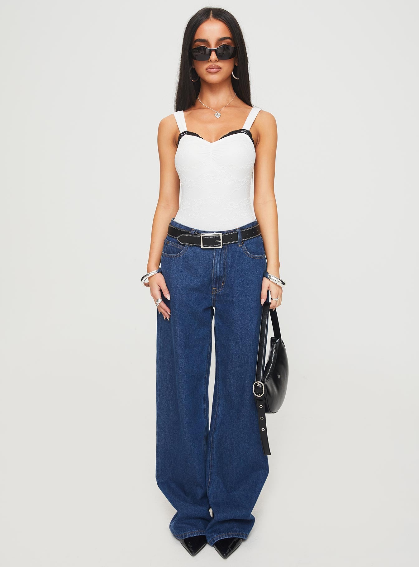 Landry Lace Bodysuit White、mySite、solidvoid