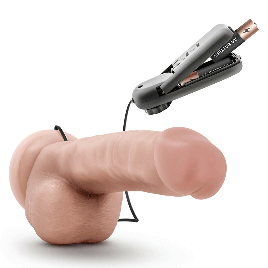 Dr. Skin Realistic 8.75 Inch Dr. Jay Vibrating Suction Anal Dildo with Balls、mySite、bottomscart