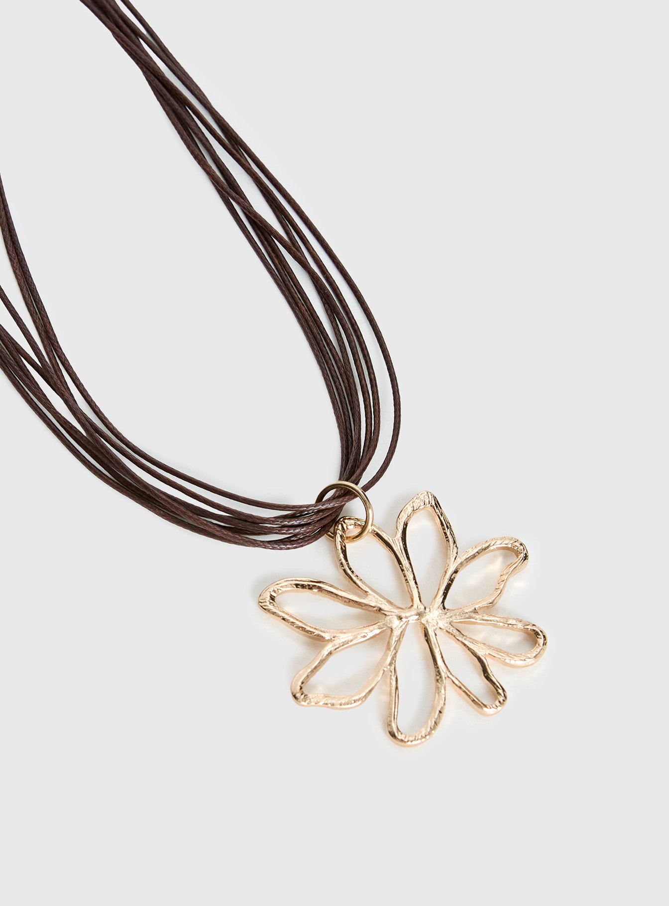 Sylvee Pendant Necklace Brown / Gold、mySite、solidvoid