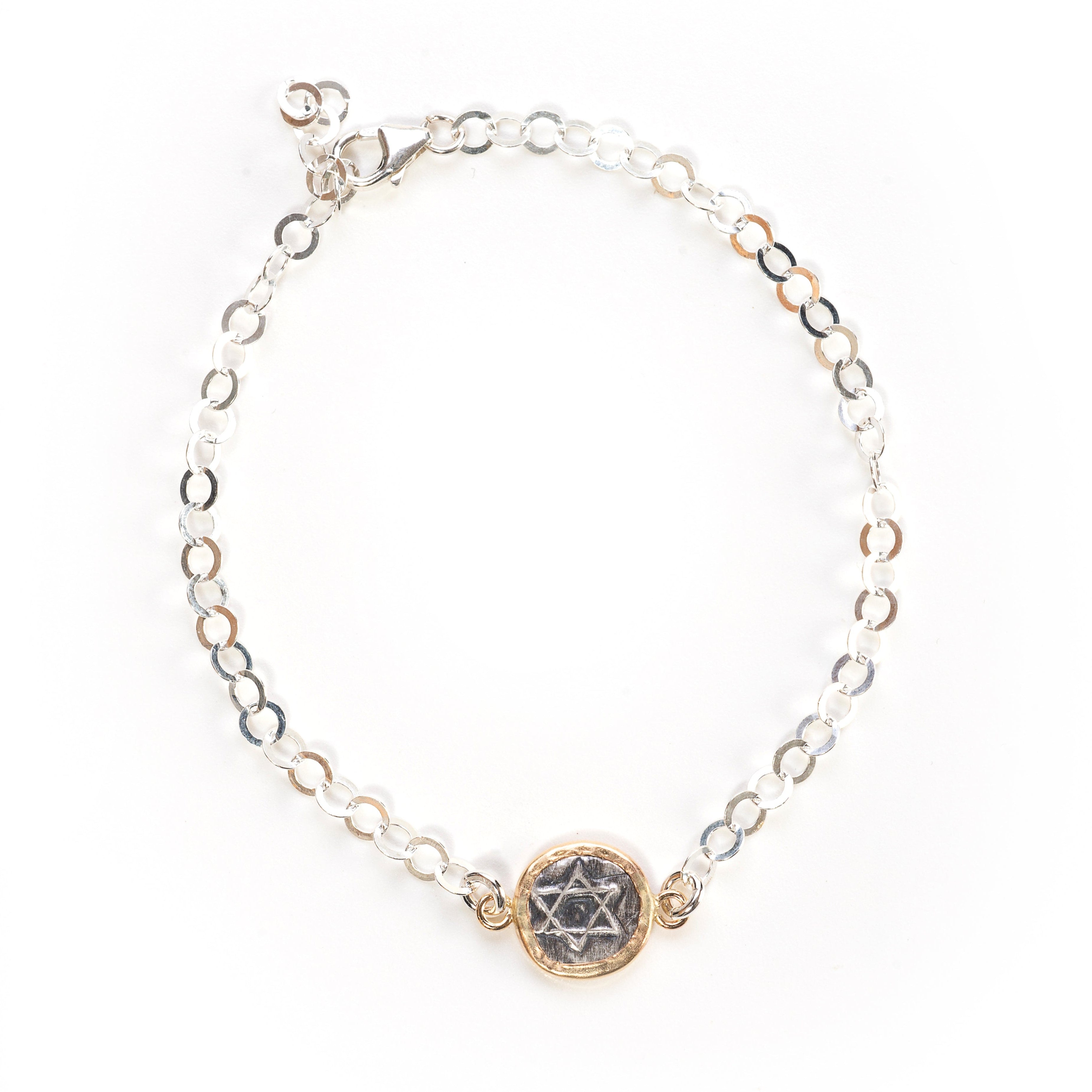 Handmade Rustic Star of David Bracelet by Israel Museum、mySite、topwebapps