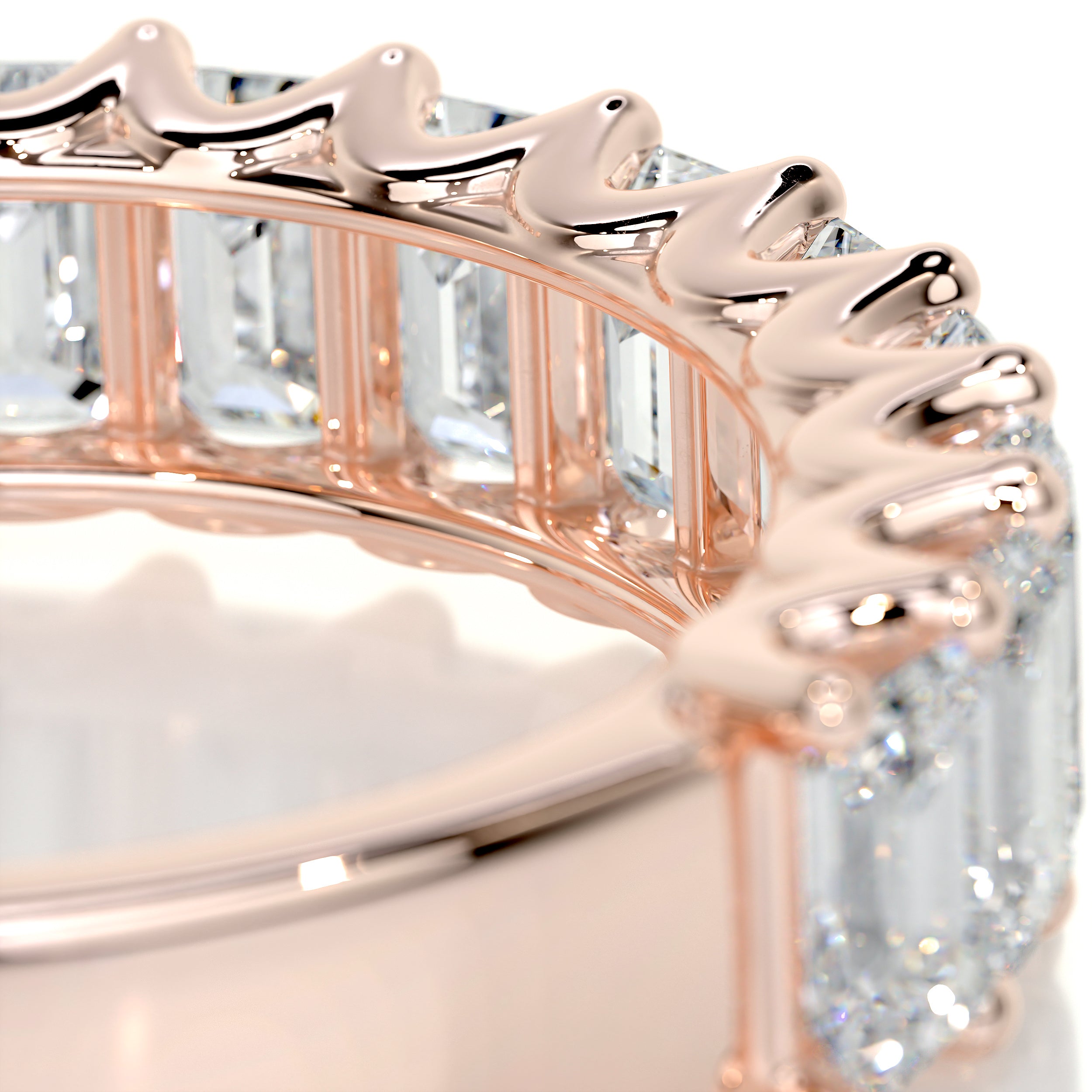 Gina Half Eternity Wedding Ring -14K Rose Gold、mySite、hinf8tx79