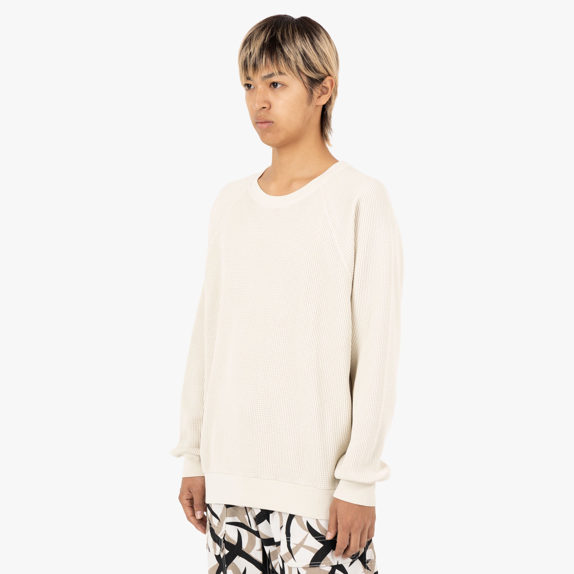  Gramicci Waffle Crew / Pigment Sand、mySite、merchandisen