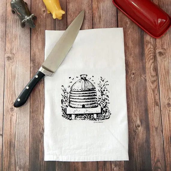 Honey Bee & Wildflower Kitchen Towels: Cute gifts, made in the USA!、mySite、g9winljtr