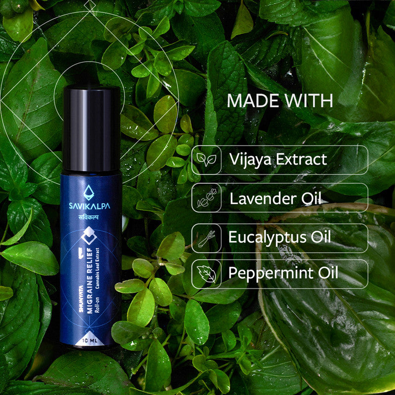Combo Pack with Massage Oil and Roll-On | Relief 100 ml & Migraine Relief 10 ml、mySite、camillekostekn