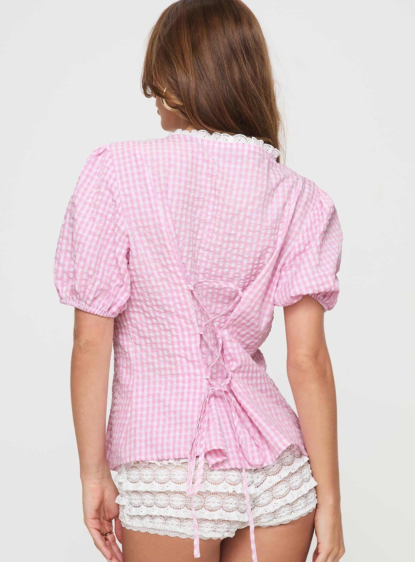 Sez Top Pink Gingham、mySite、solidvoid