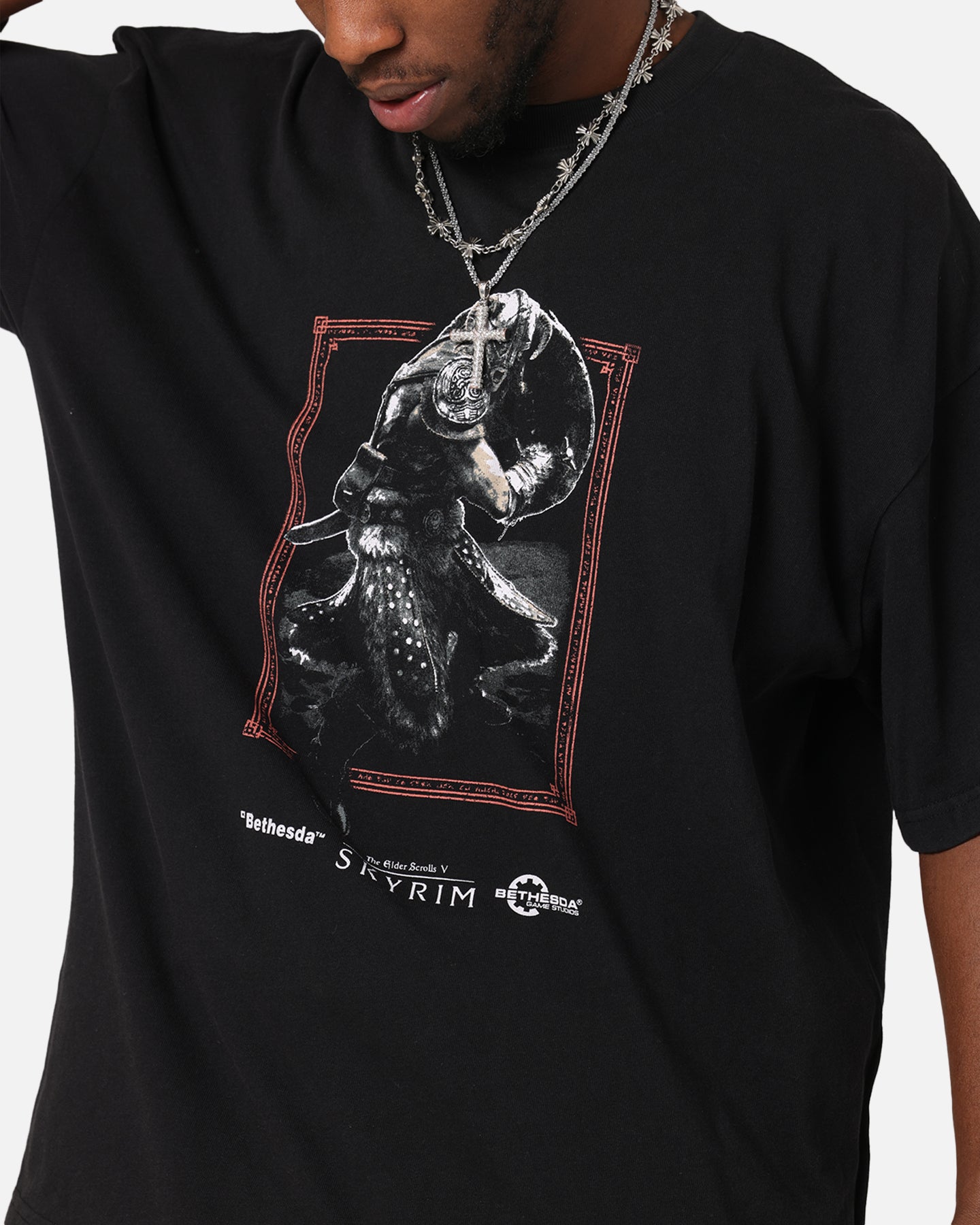 73 Studio X The Elder Scrolls V: Skyrim Aludin Vintage T-Shirt Black Acidwash、mySite、zt4zffjzw