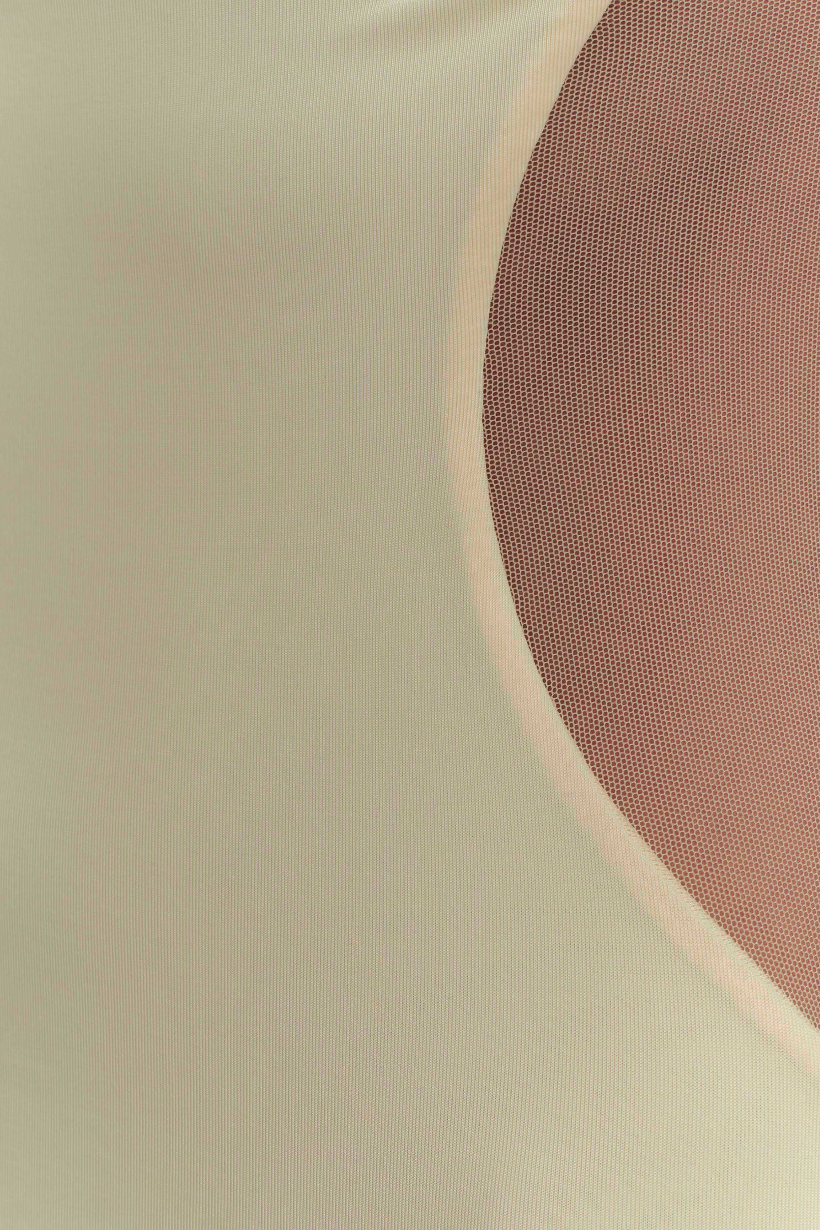 Massie Slinky And Mesh Maxi Dress - Lemon、mySite、solidvoid