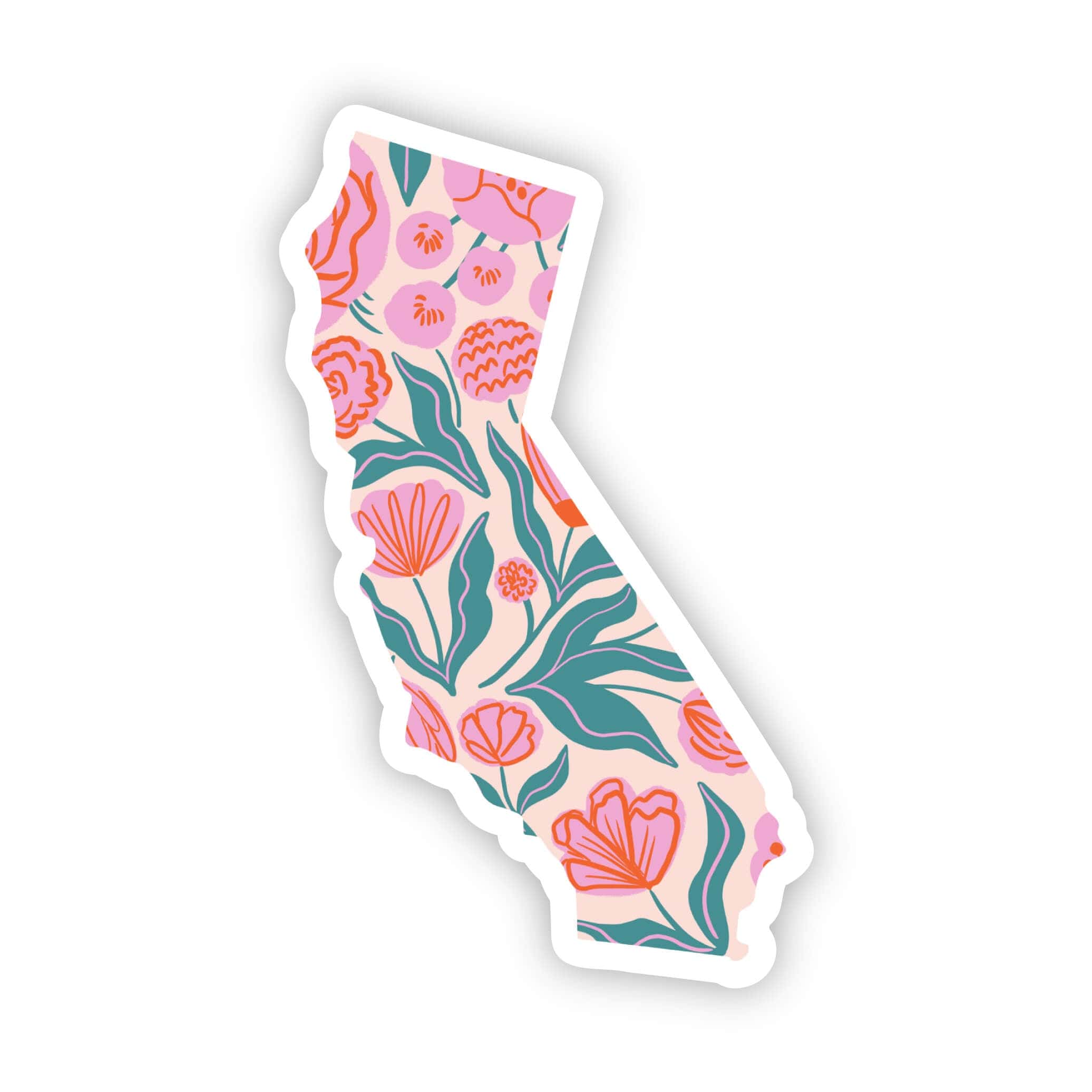  California Sticker - Elegant Floral、mySite、elrpsem3k