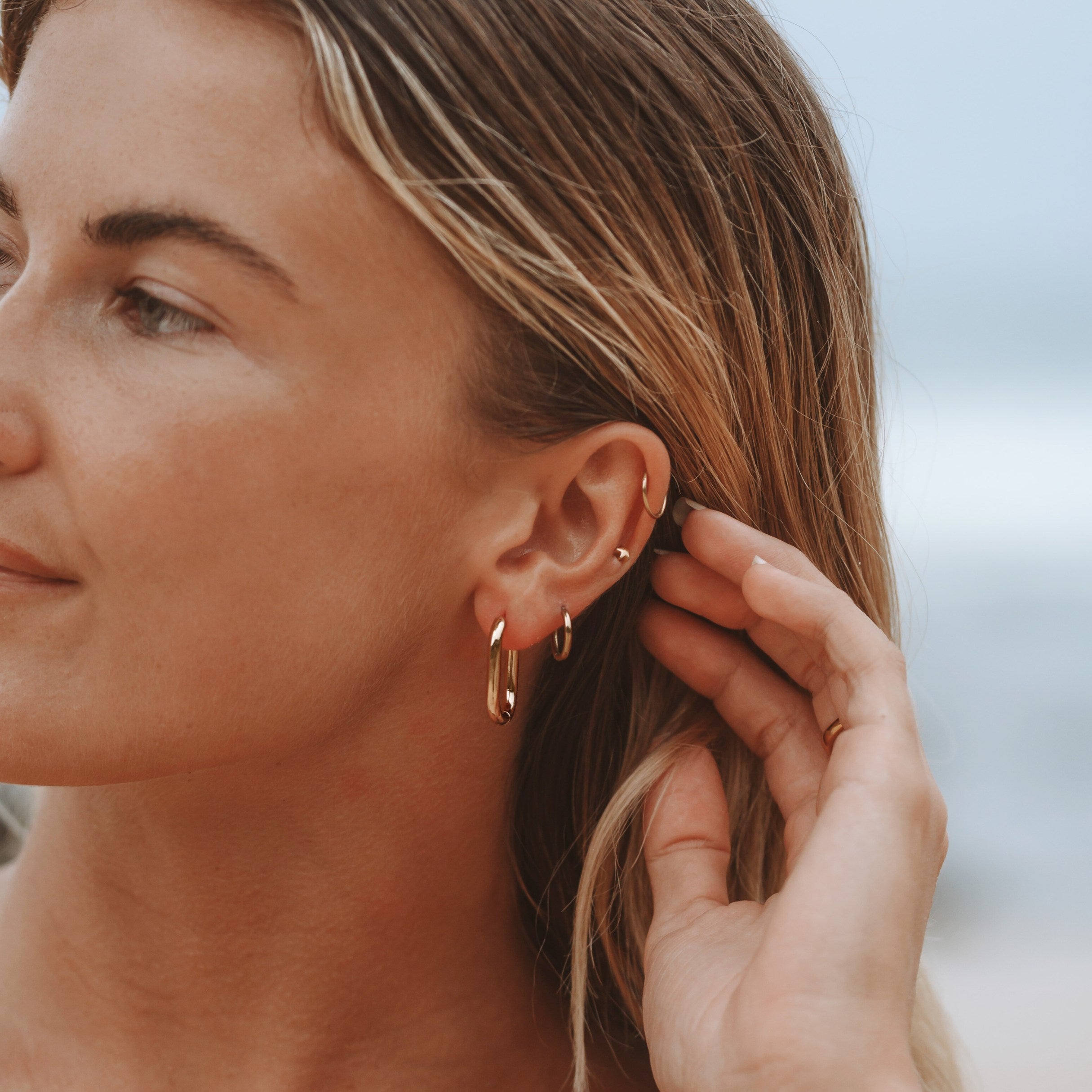 Oval Hoop Earrings、mySite、hinf8tx79