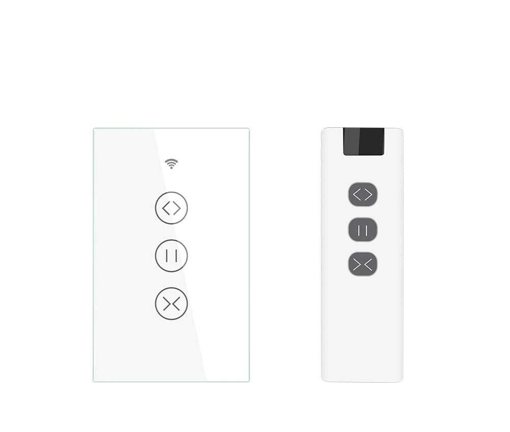 ZigBee RF433 Smart Curtain Blinds Shutter Touch Switch Multi-control Neutral Wire Required US、mySite、fannypackpong