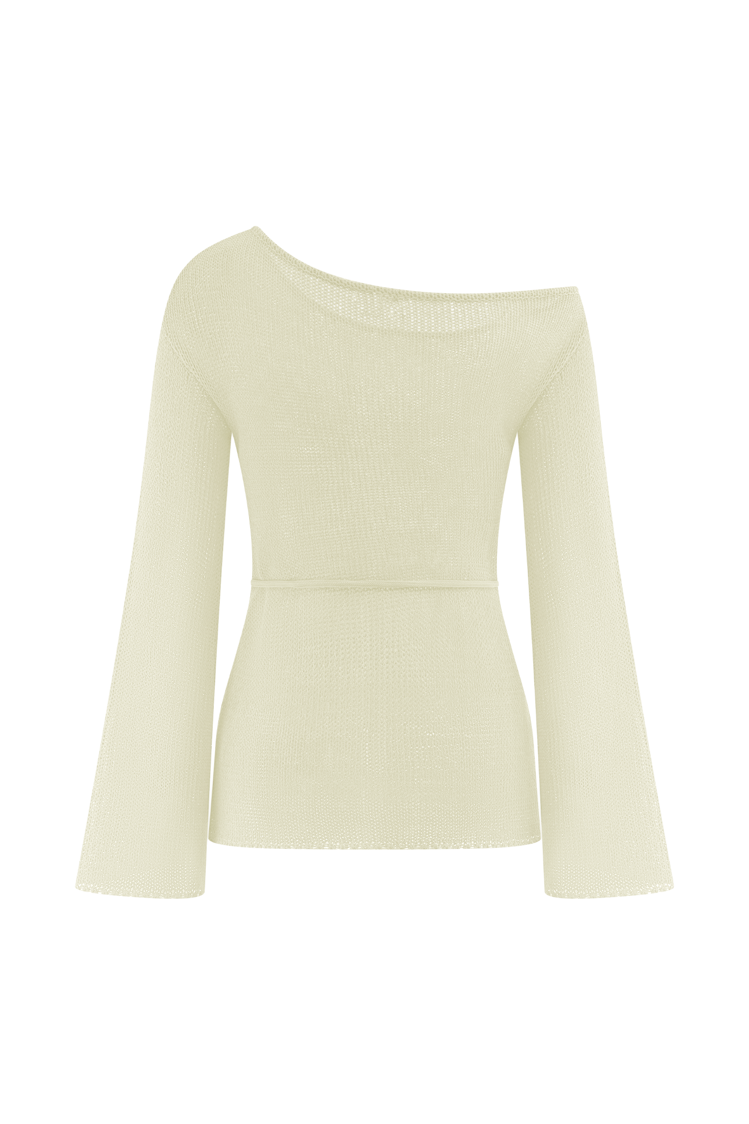 Reagan Off Shoulder Knit Top - White、mySite、solidvoid