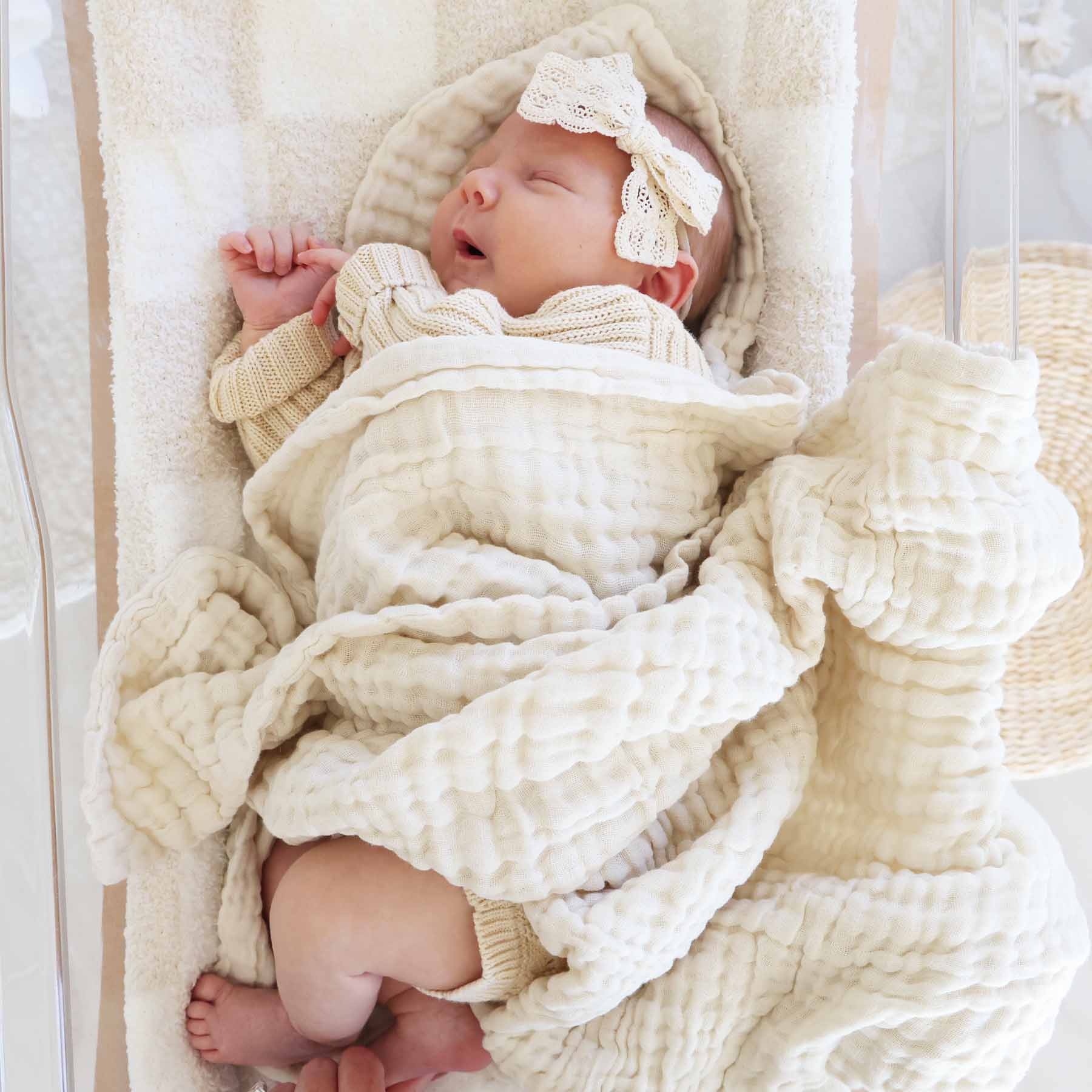  Organic Cotton Gauze Swaddle Blanket | Vanilla、mySite、layawaytickets