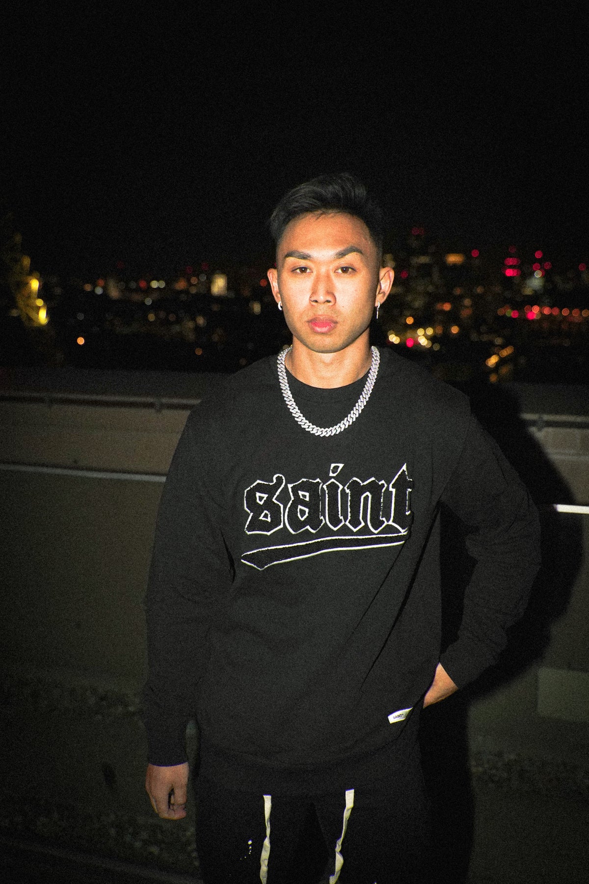 Saint Morta Westside New Age Crewneck Black/White、mySite、zt4zffjzw