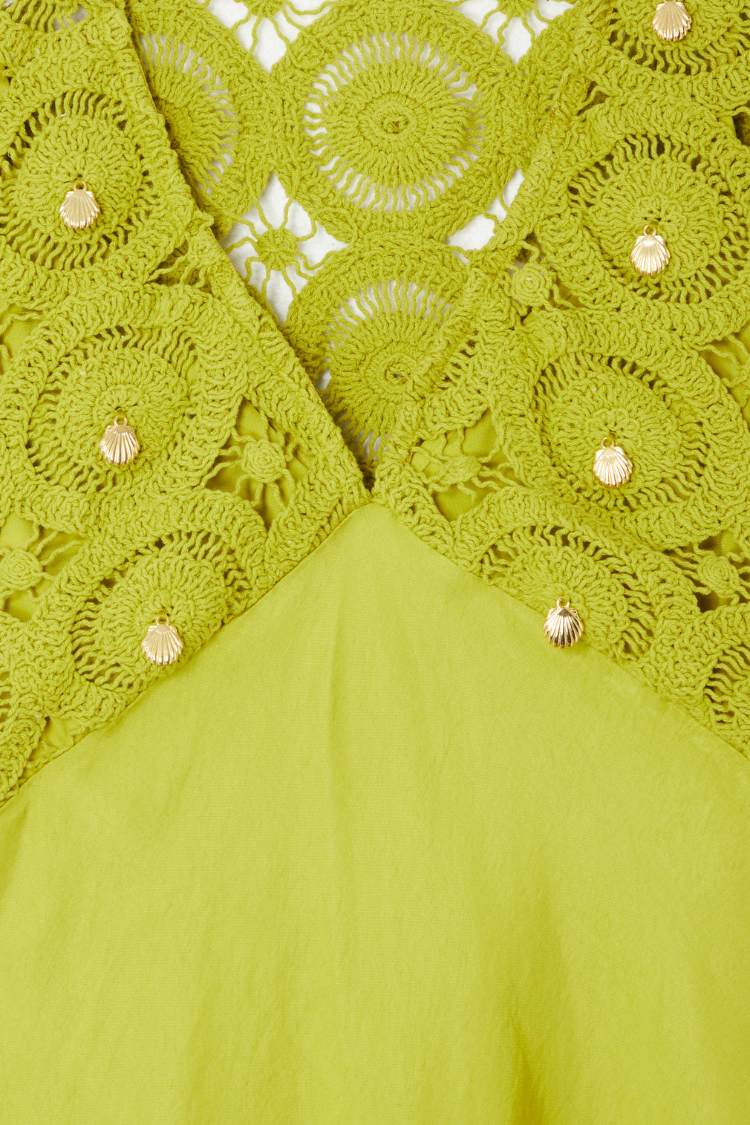 Green Shell Mini Elodie Dress、mySite、solidvoid