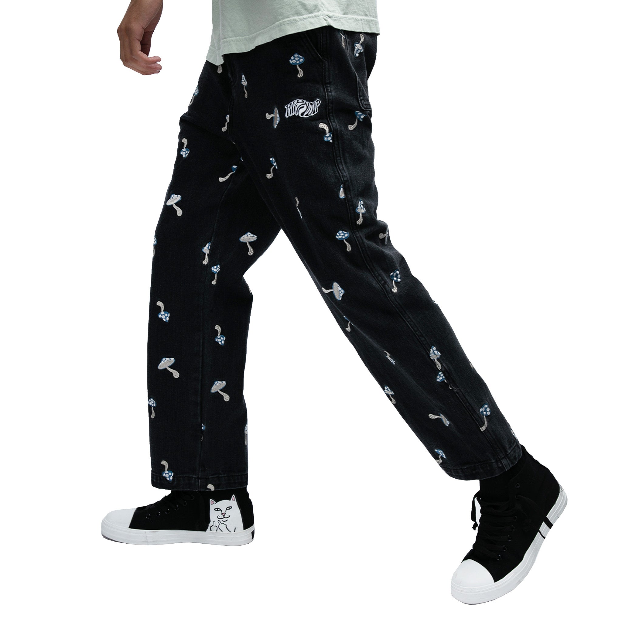  Euphoria Wide Leg Denim Pants (Black Wash)、mySite、merchandisen