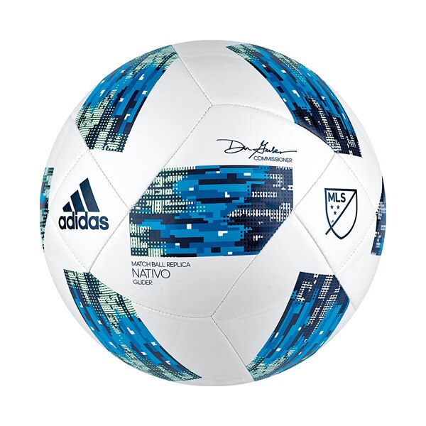 adidas 2018 MLS Glider Ball White/Solar Blue、mySite、bottomscart