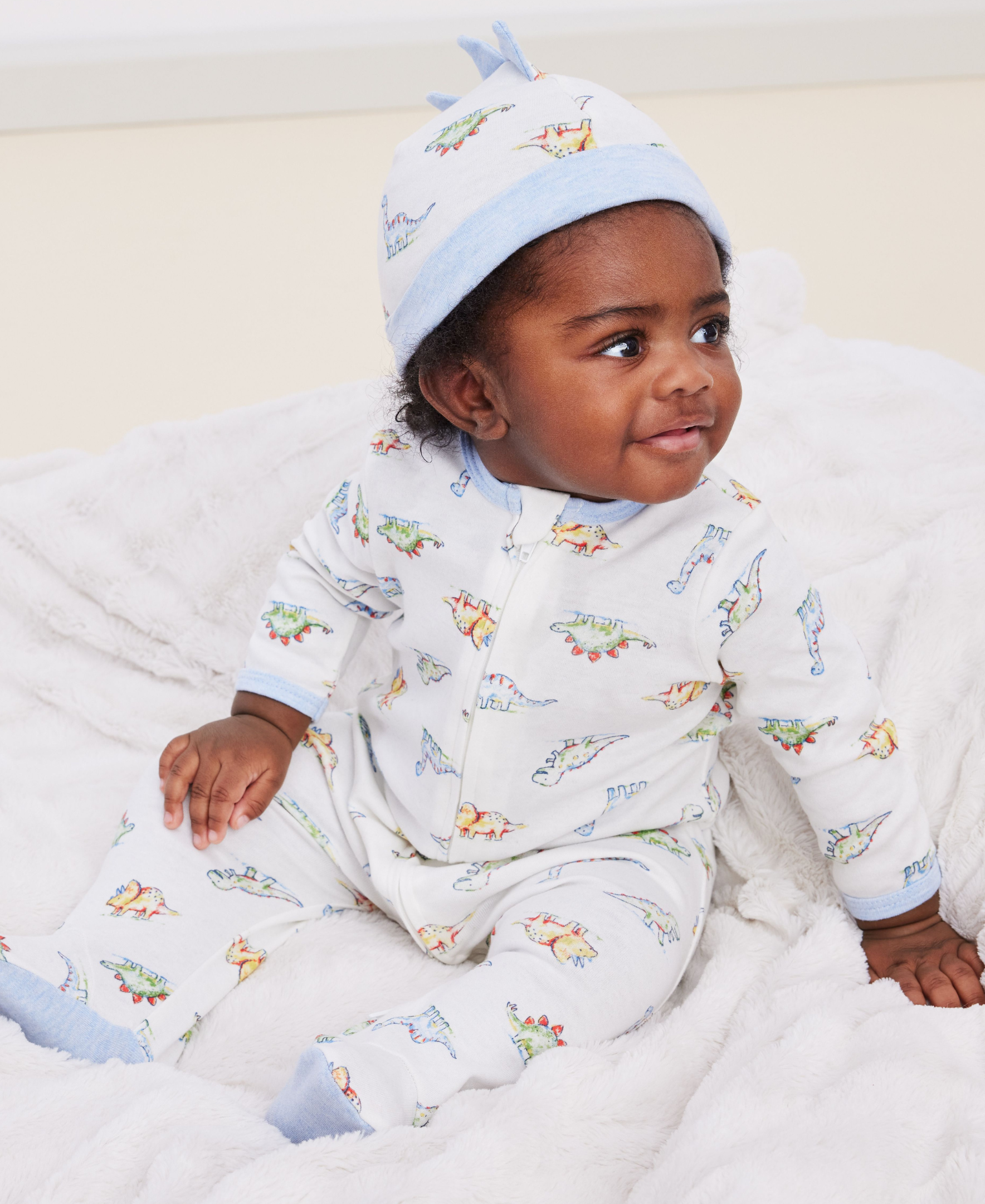  Dinomite 2-Way-Zip Footed One-Piece and Hat、mySite、layawaytickets