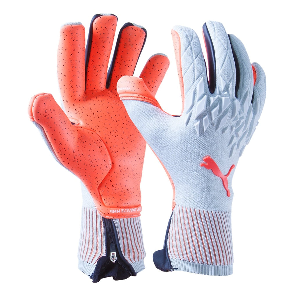 PUMA Men's Future 19.1 Grip Goalkeeper Gloves Grey Dawn/Energy Red、mySite、noshort
