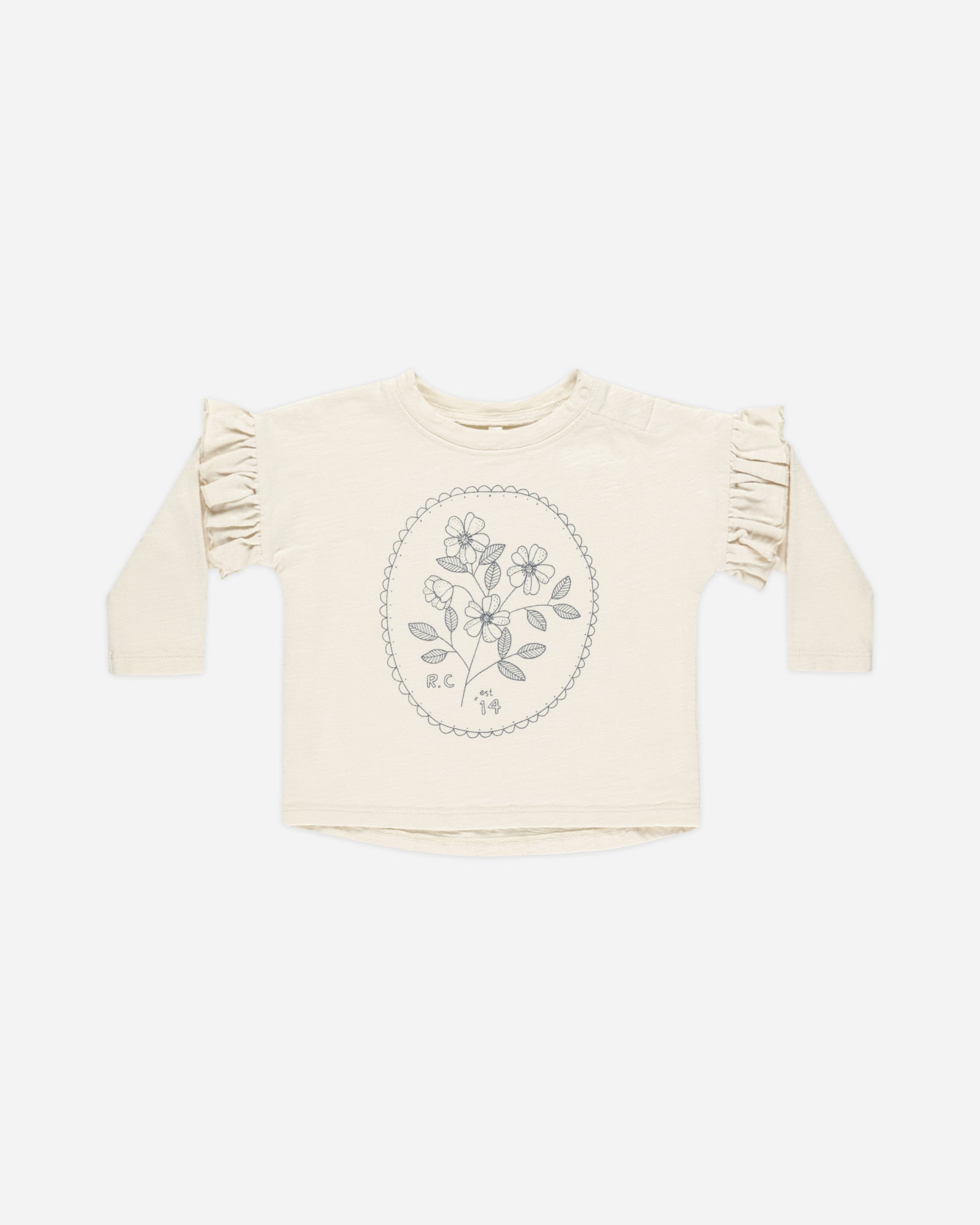  Ruffle Long Sleeve Tee || Wildflower、mySite、layawaytickets