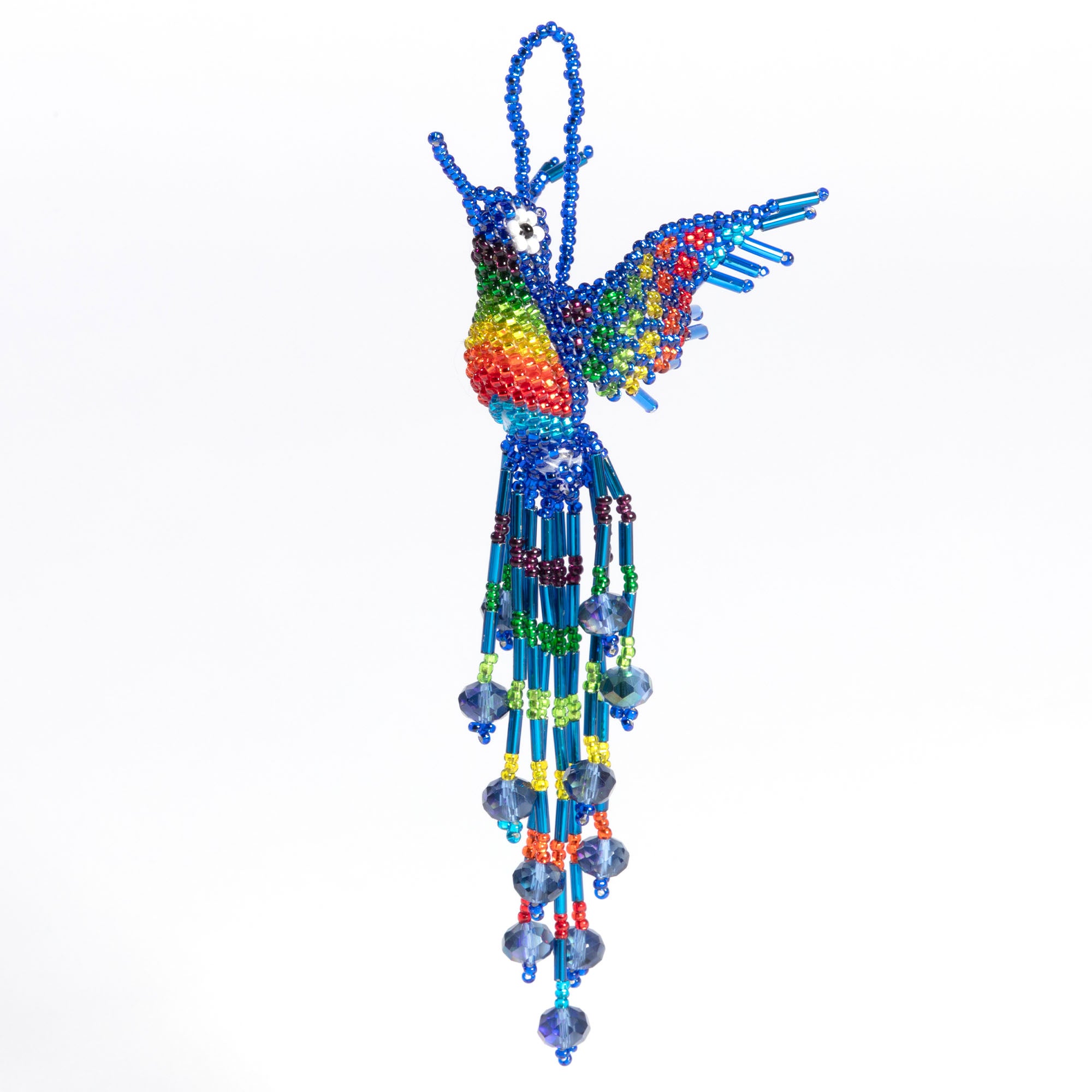 Hand Beaded Guatemalan Hummingbird Ornament、mySite、camillekostekn