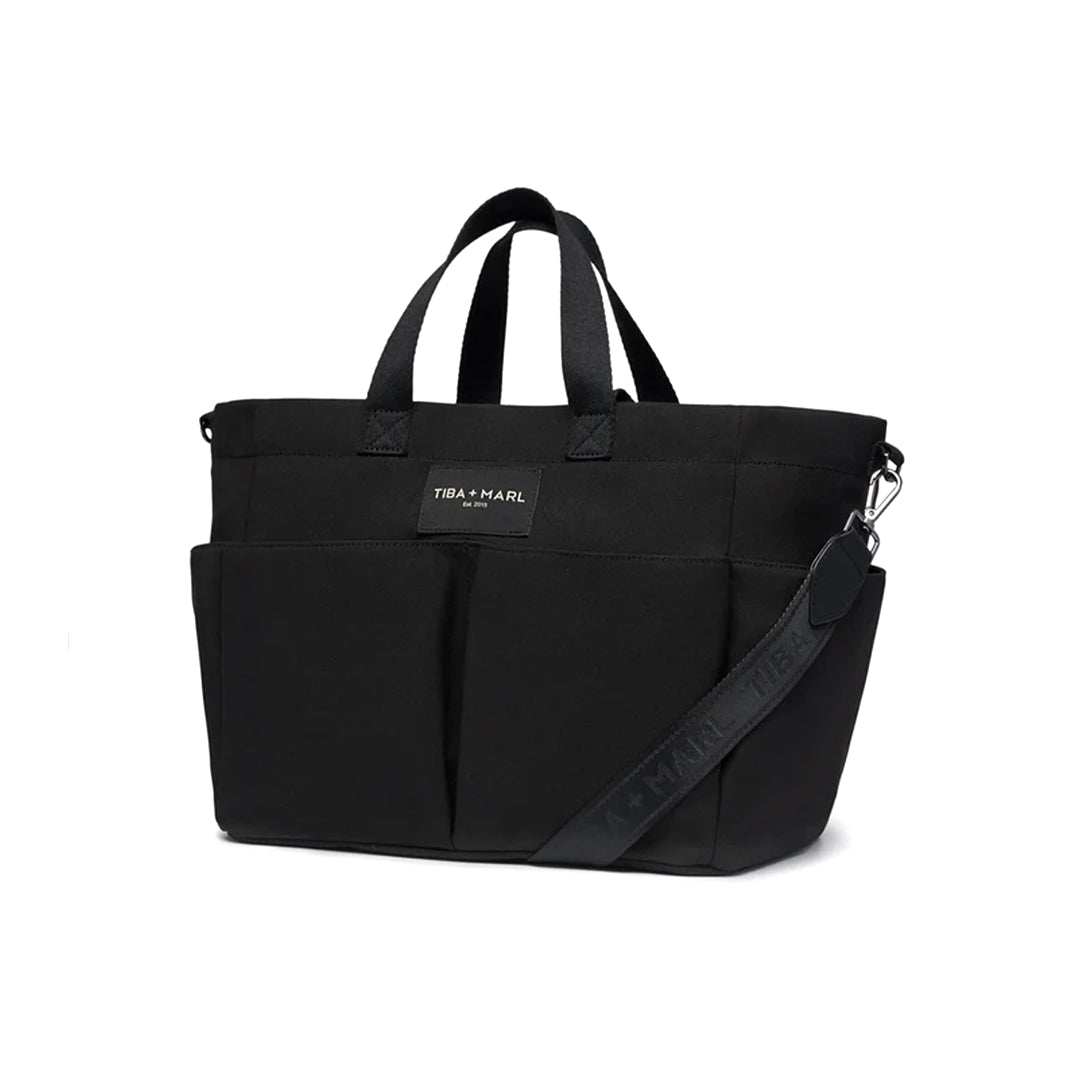  Tiba + Marl Canvas Pocket Tote - Black、mySite、merchandisen