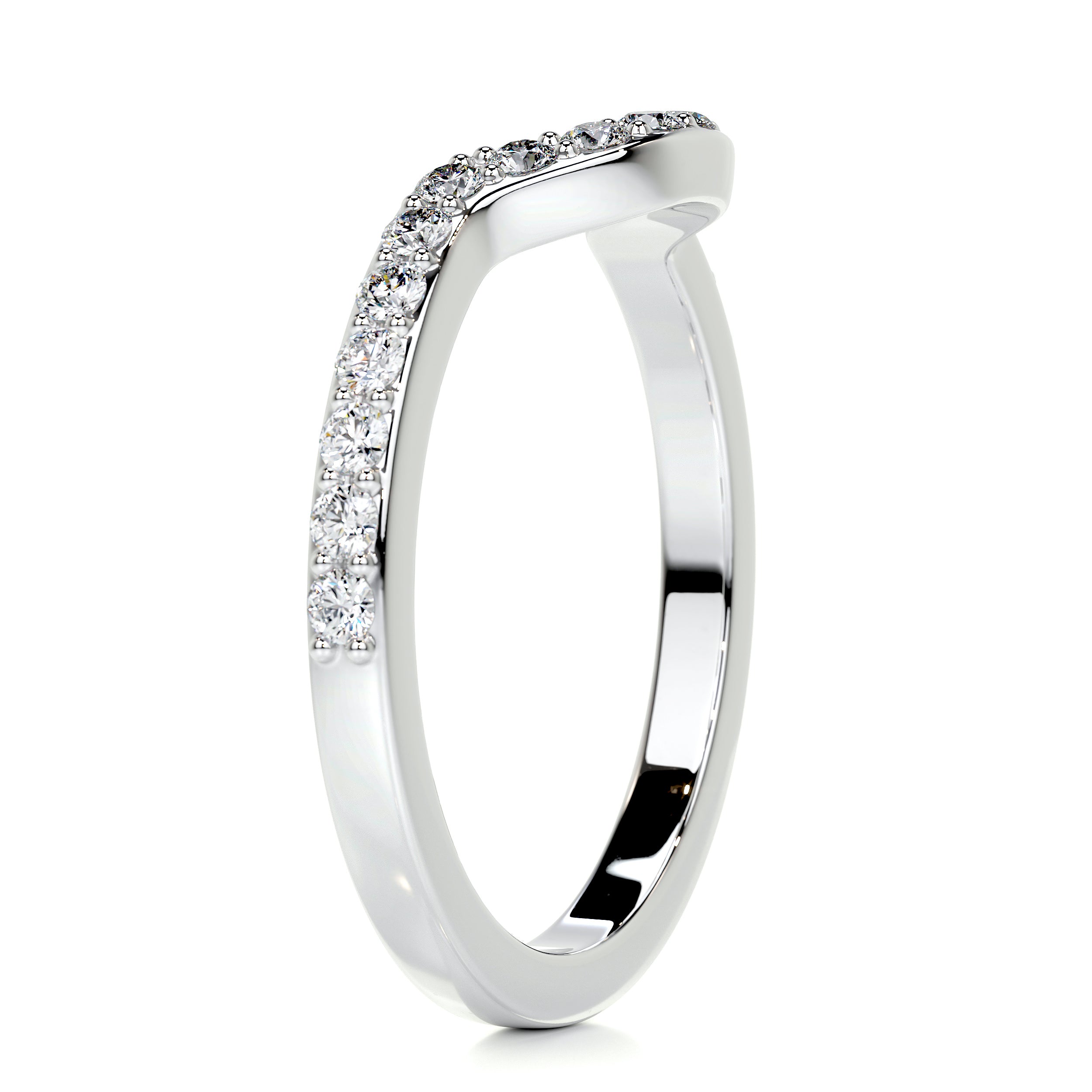 Nina Diamond Wedding Ring (0.2 Carat) -18K White Gold、mySite、hinf8tx79