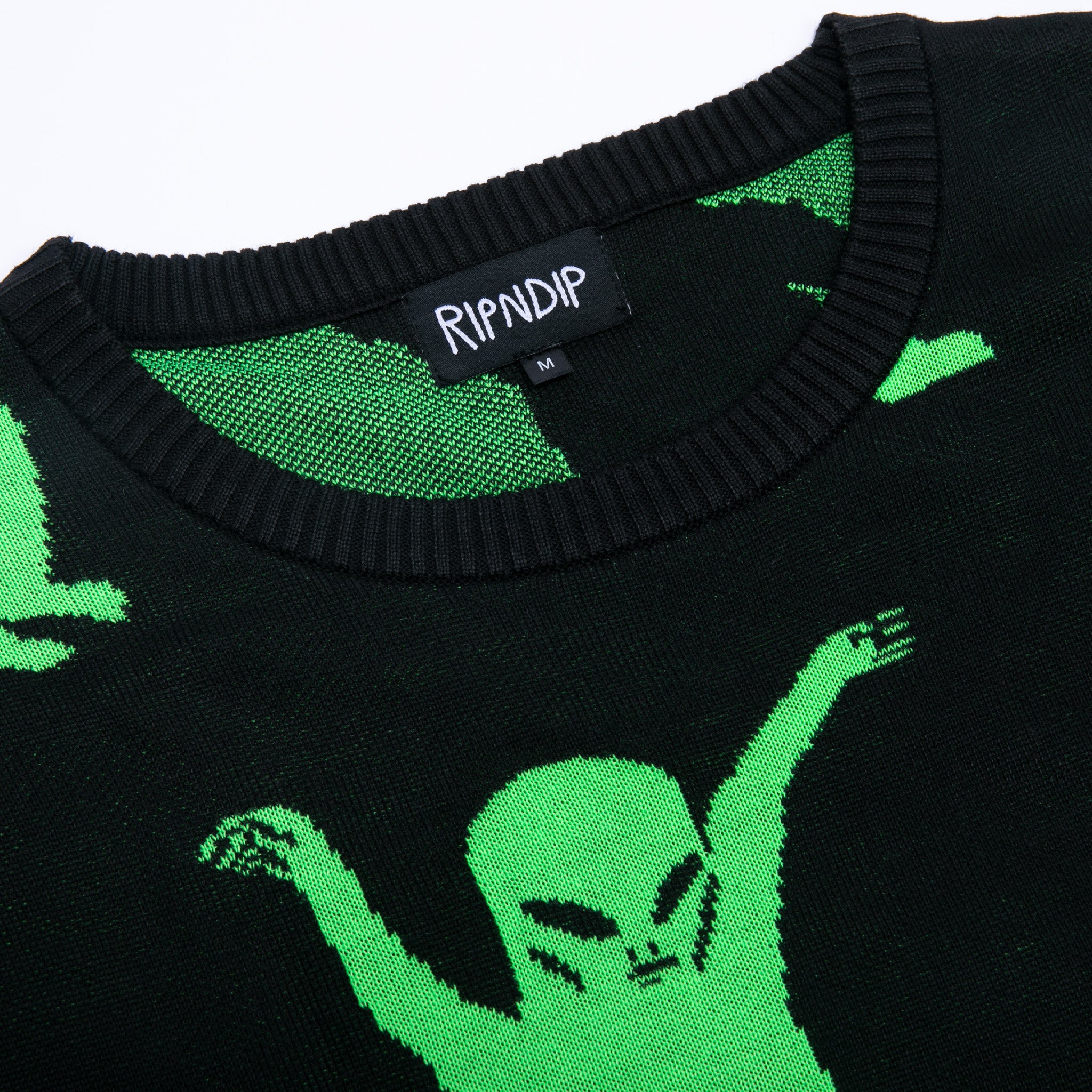  Alien Dance Party Knit Sweater (Black)、mySite、merchandisen