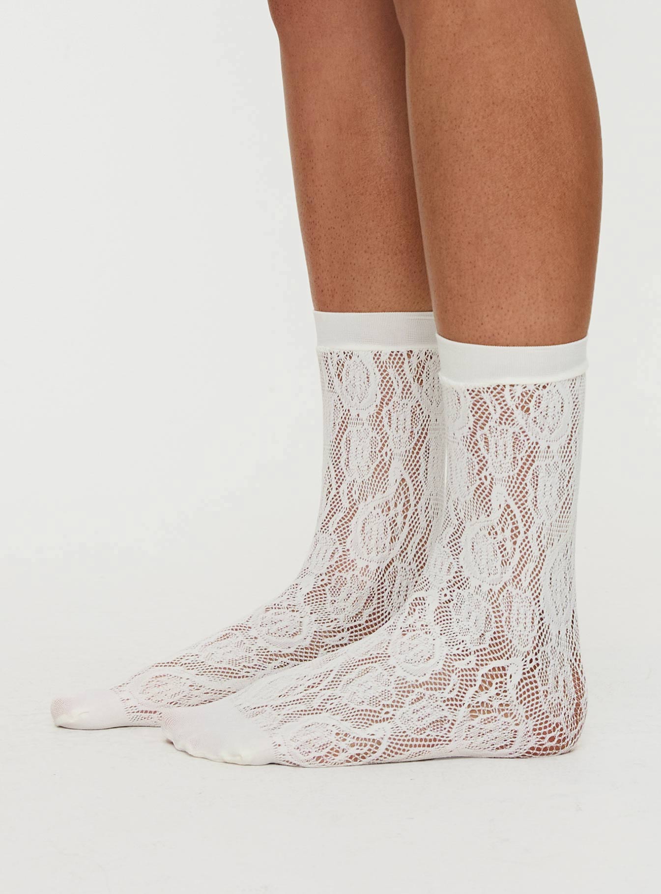Affogato Lace Socks White、mySite、solidvoid