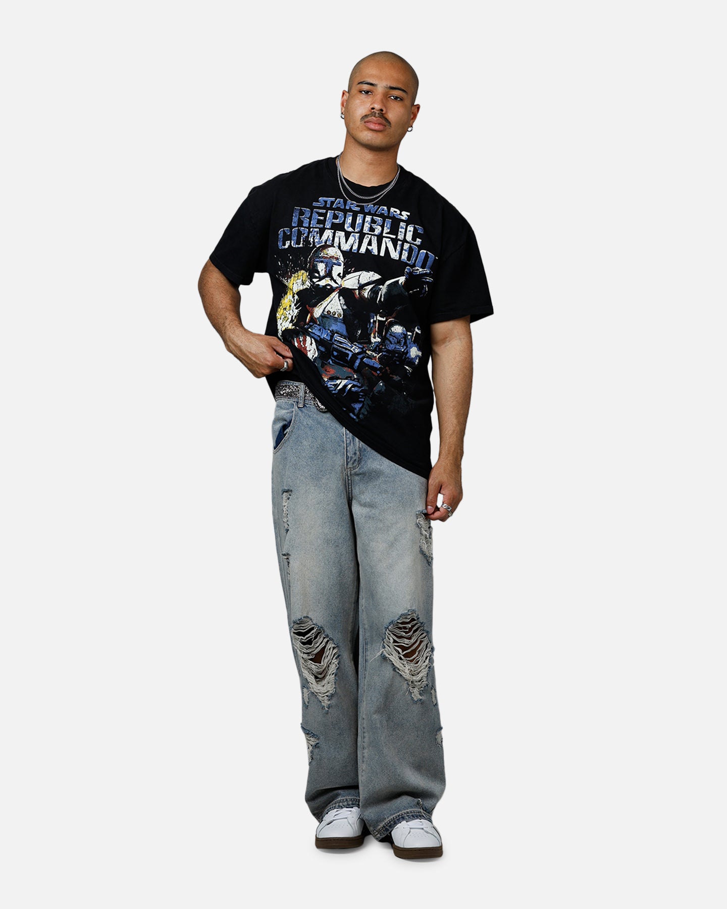 American Thrift Star Wars Battlefront Republic Commando Heavyweight T-Shirt Black、mySite、zt4zffjzw