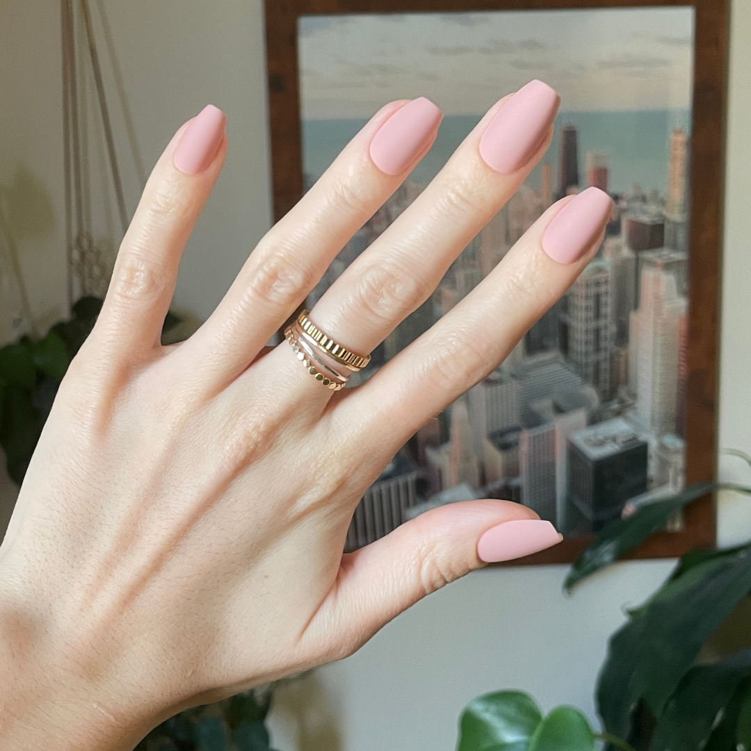 Rosewood Matte - Press-On | Medium | Coffin、mySite、solidvoid