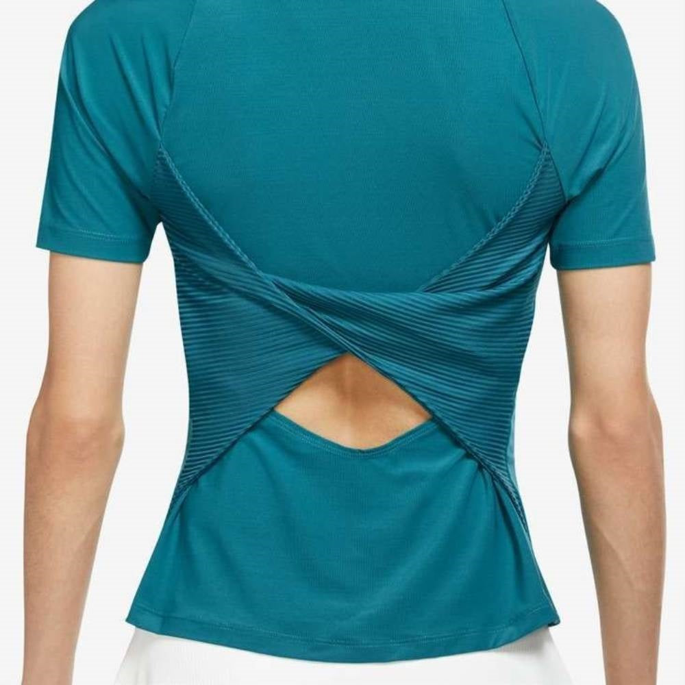 Nike Women's Dri-FIT Advantage Top (Bright Spruce/White)