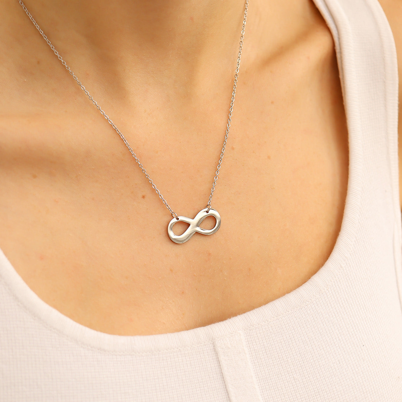 Stainless Steel Blank Infinity Necklace / SBB0039、mySite、dreamappss