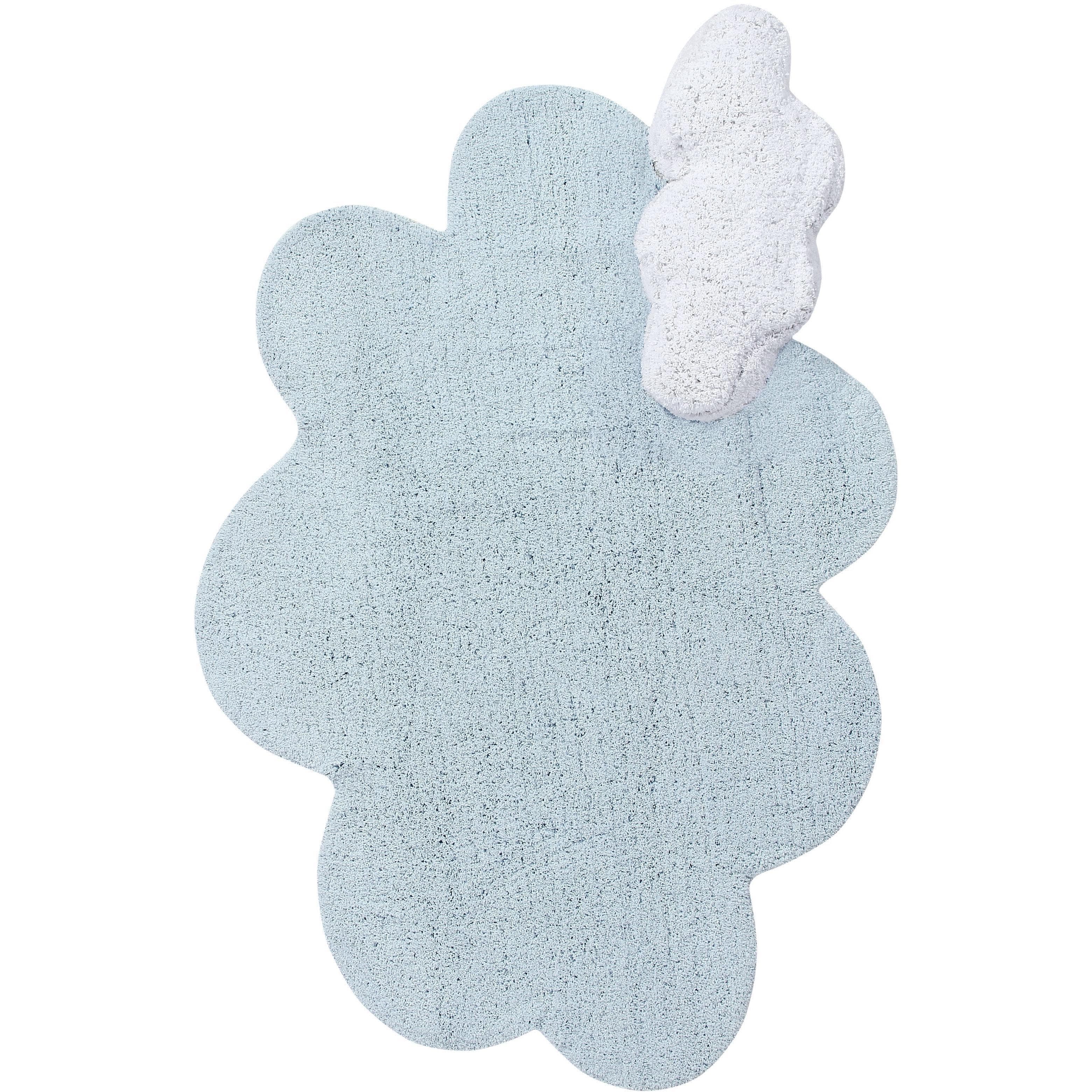 Puffy Dream Blue Machine Washable Nursery Baby Area Rug、mySite、gigharbornorthrealestate