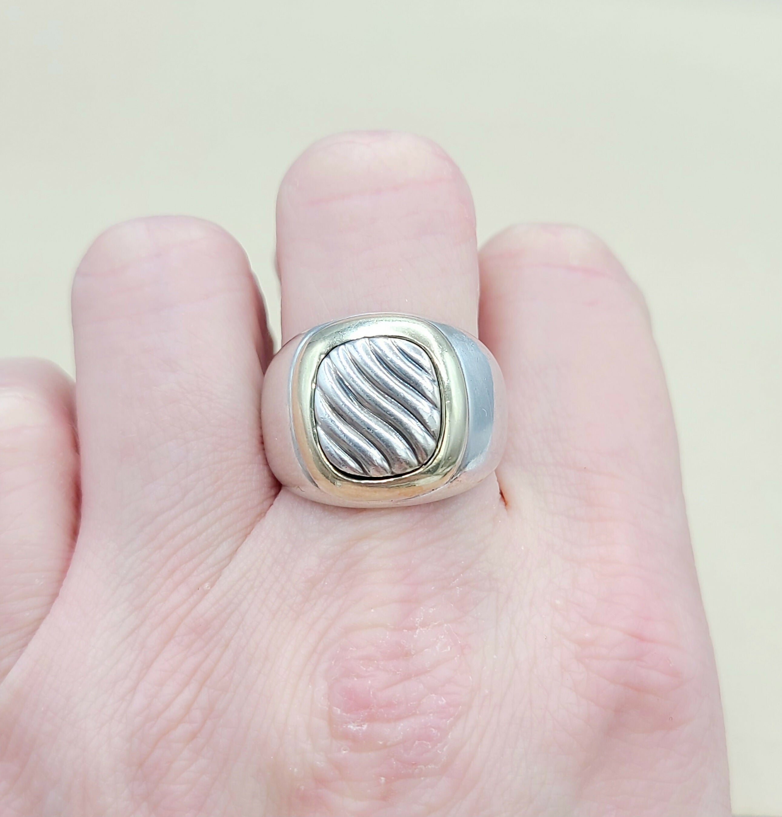 David Yurman Thoroughbred Signet Ring With Gold、mySite、hinf8tx79