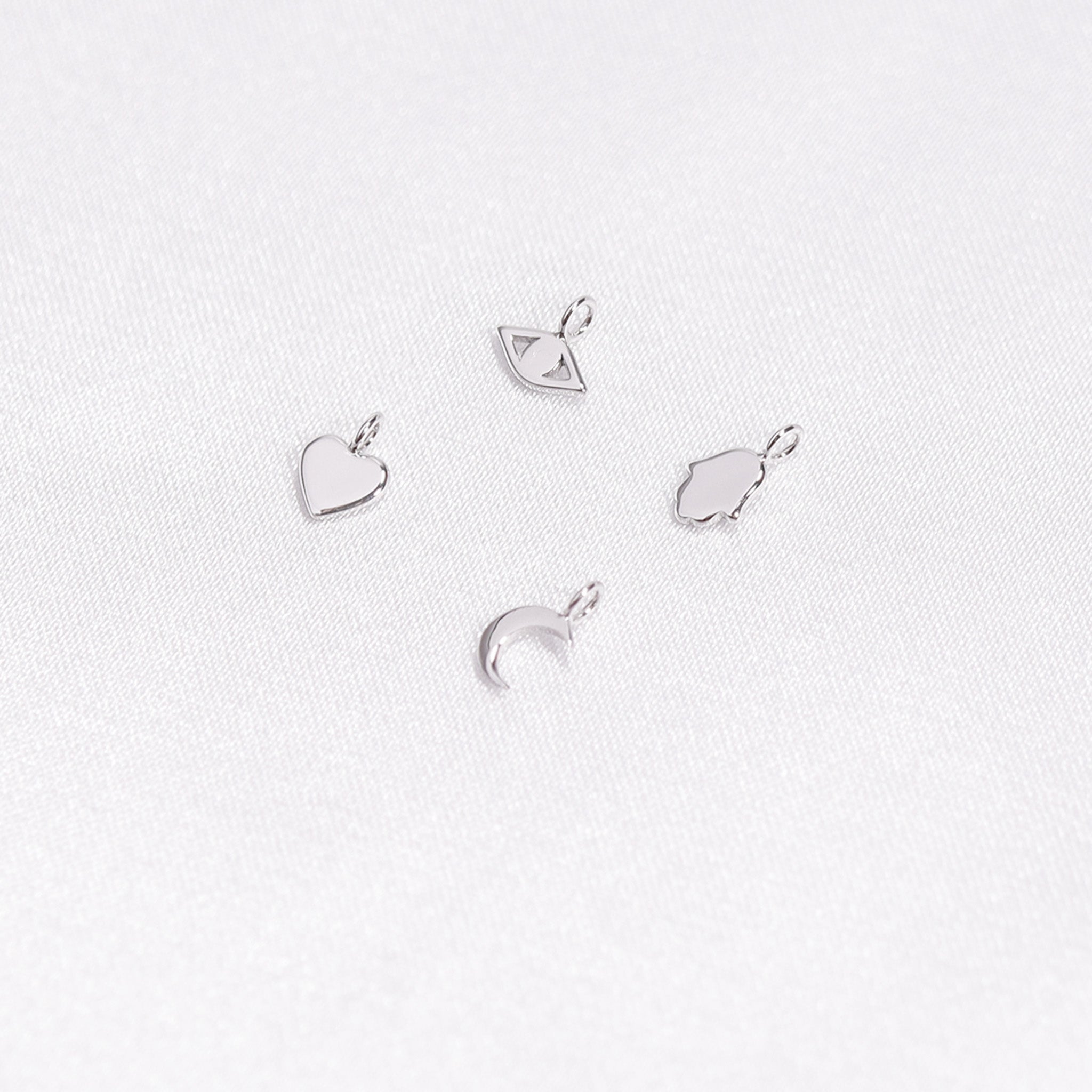 Permanent Jewelry .925 Sterling Silver Half Moon Charm / PMJ3003、mySite、dreamappss
