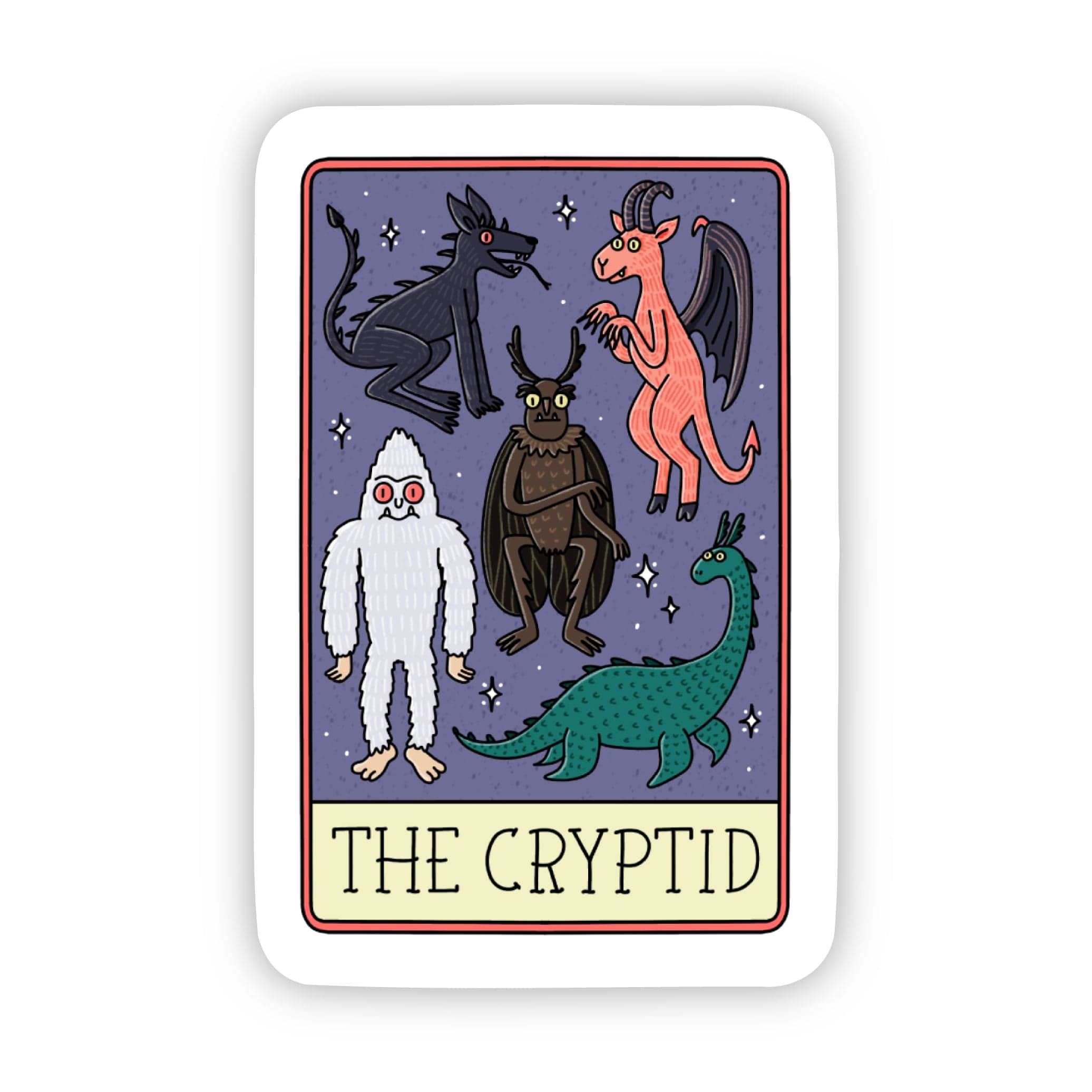  The Cryptid Tarot Card Sticker、mySite、ghnorth