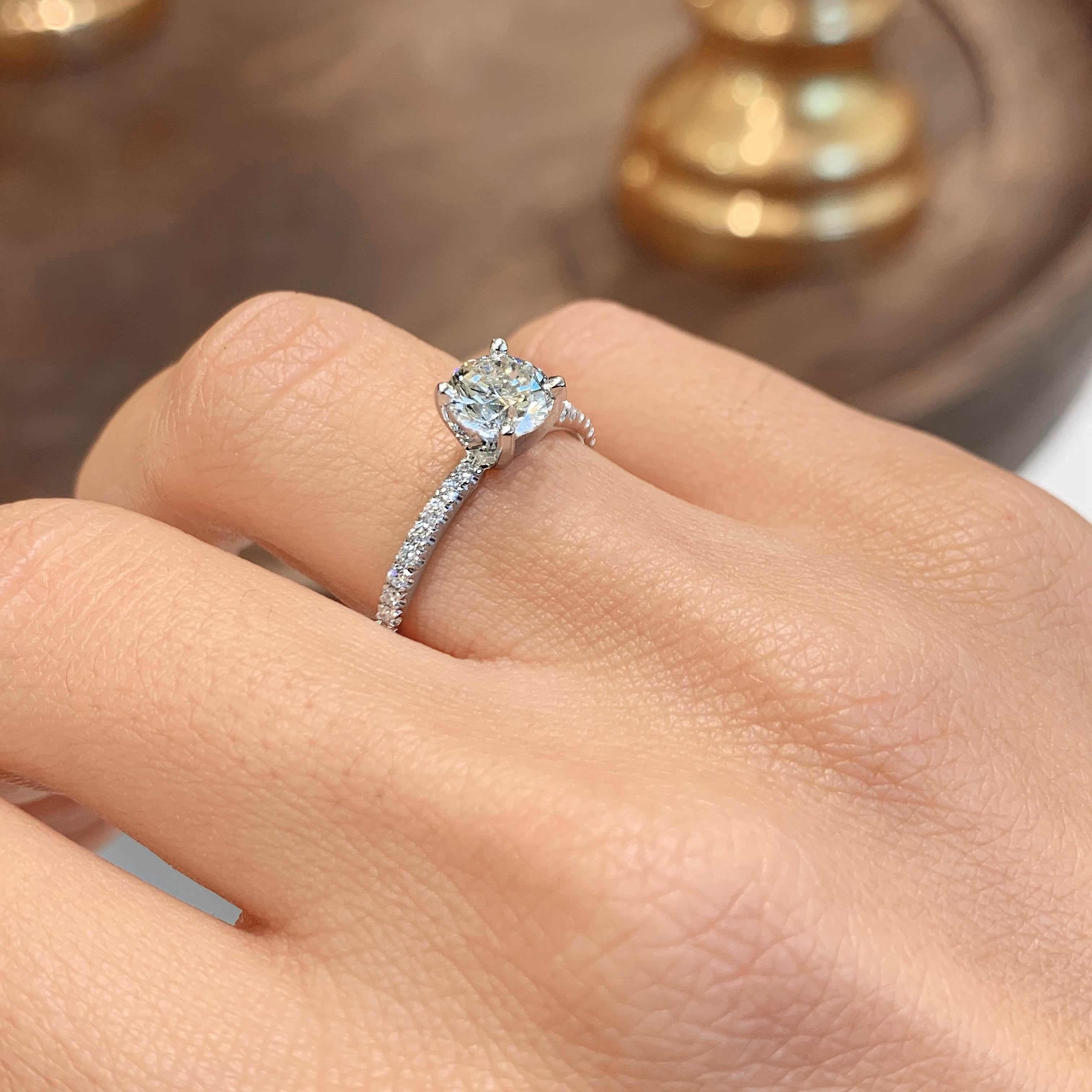Stephanie Lab Grown Diamond Ring -Platinum (RTS)、mySite、hinf8tx79