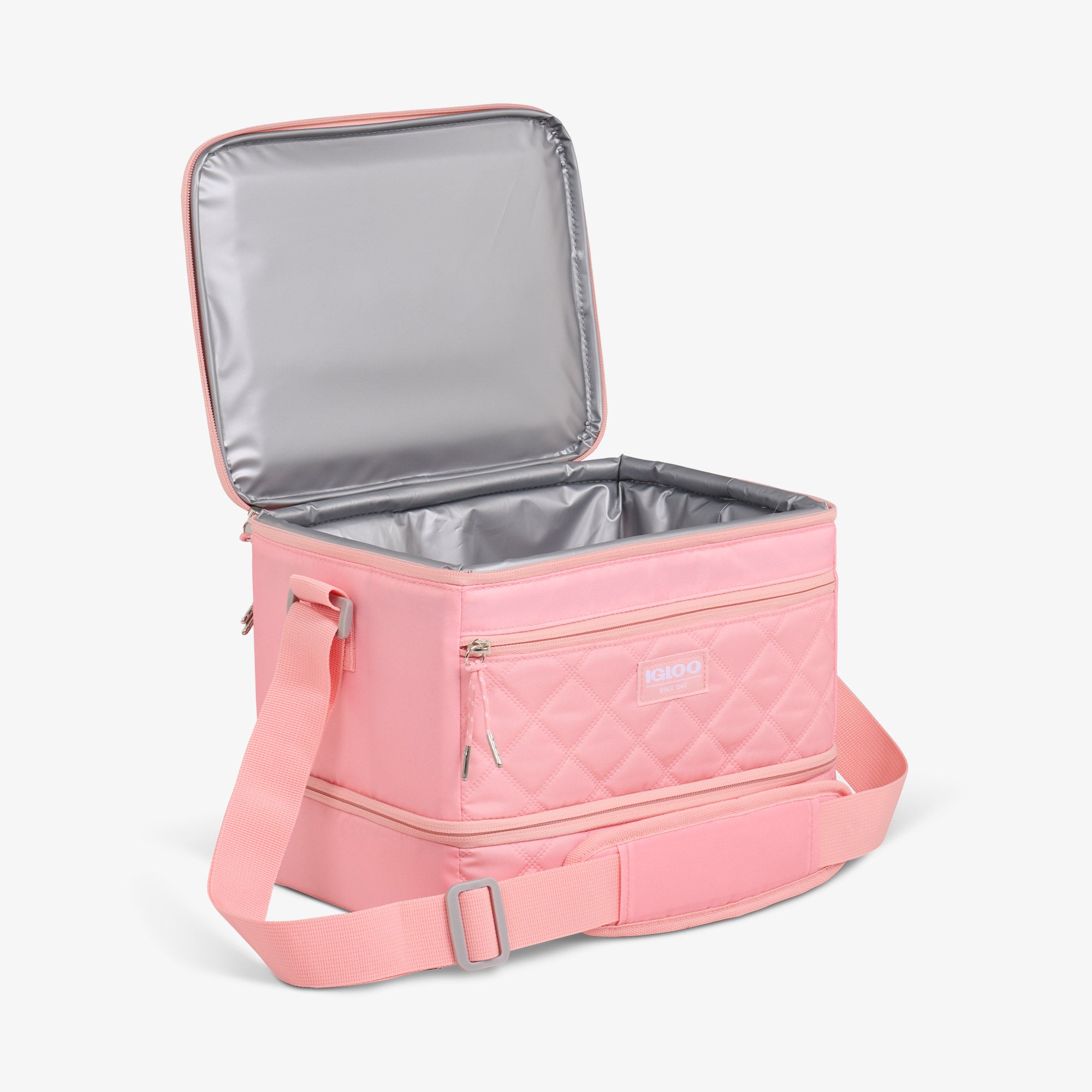 MaxCold DUO Dual Compartment Square Lunch Cooler、mySite、noshort