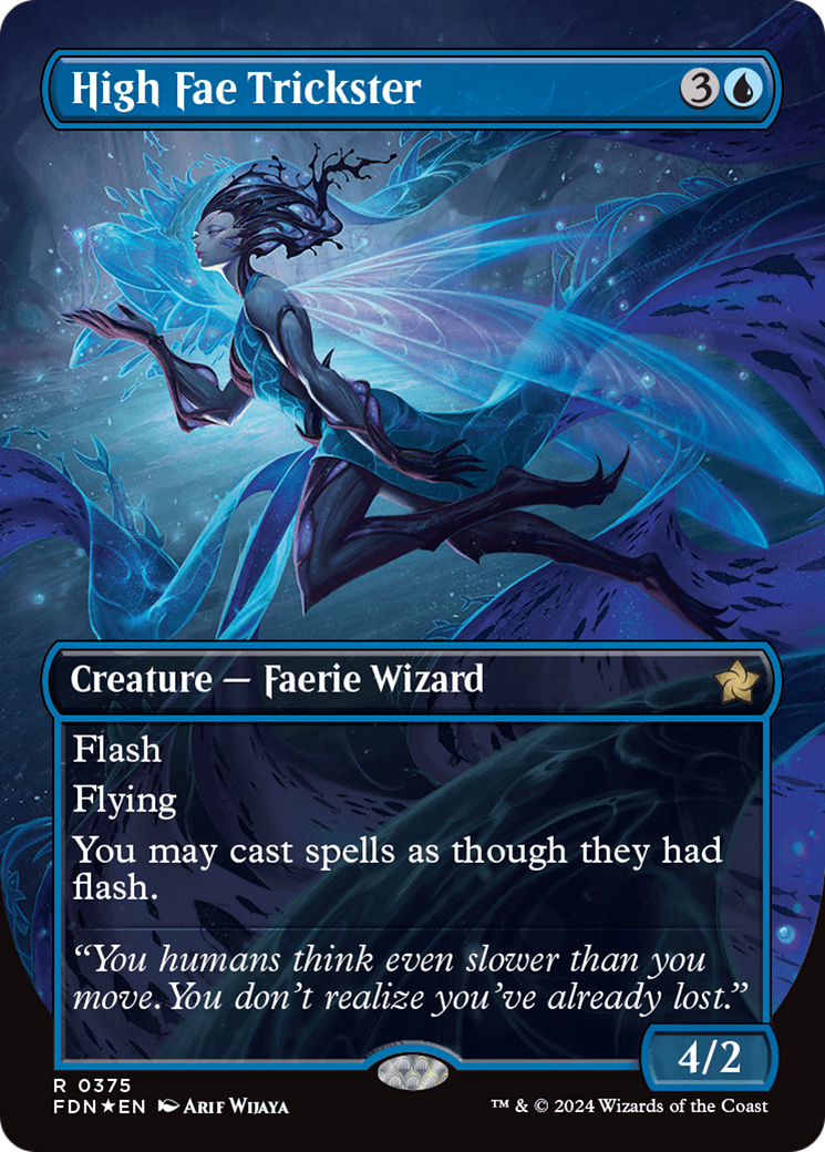 High Fae Trickster (Borderless) (Mana Foil) Foundations、mySite、waistdrama