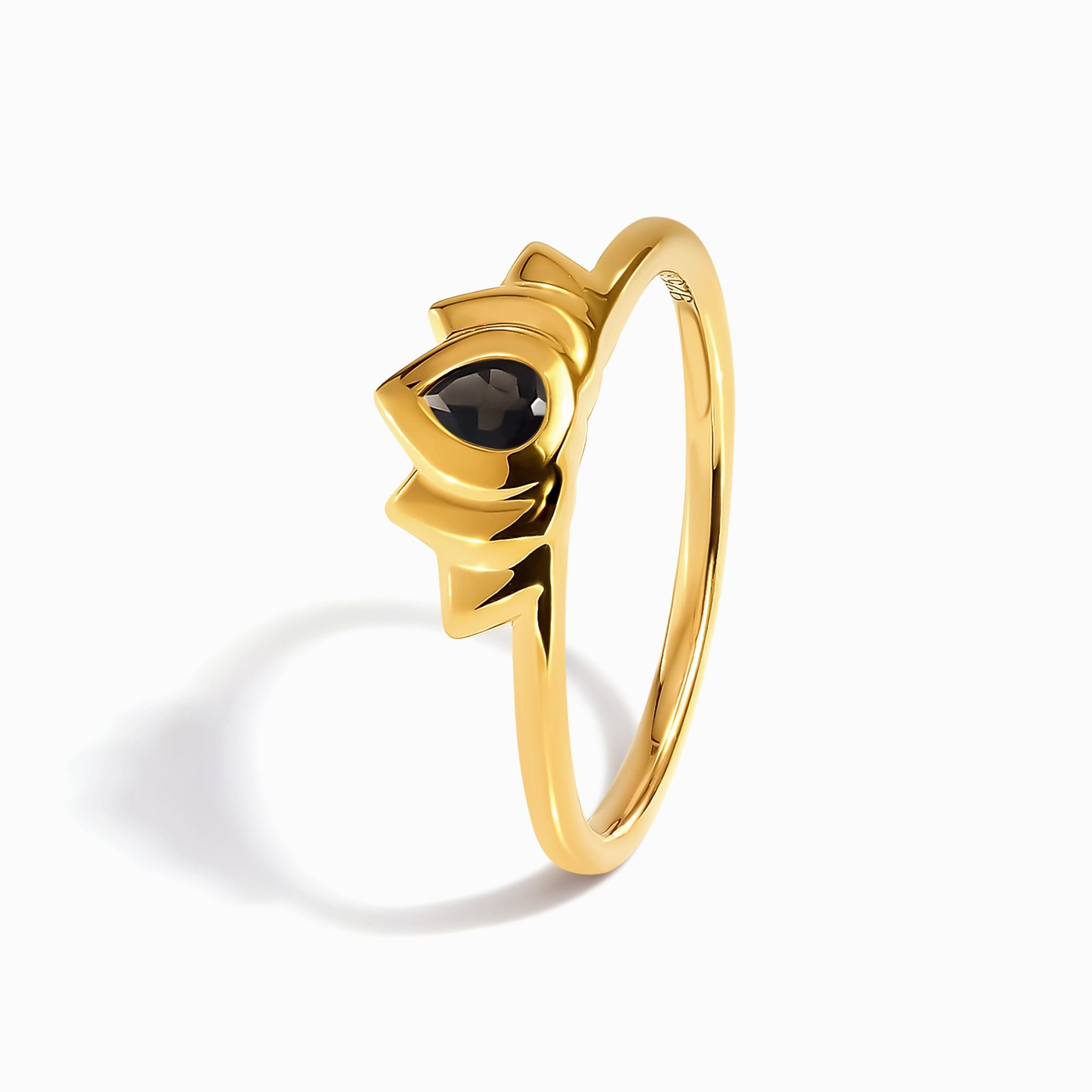 Black Obsidian Ring - Dainty Lotus、mySite、hinf8tx79