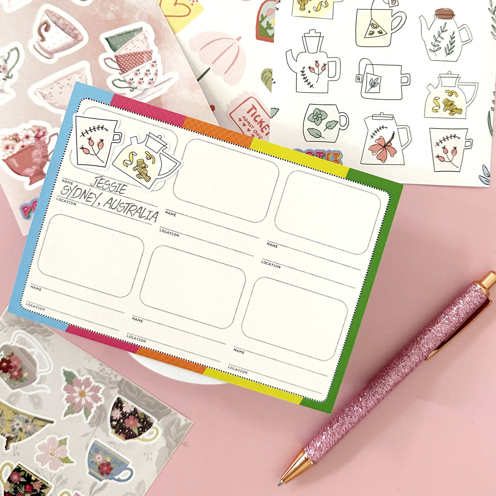  Travelling Sticker Card 5 Pack、mySite、ghnorth