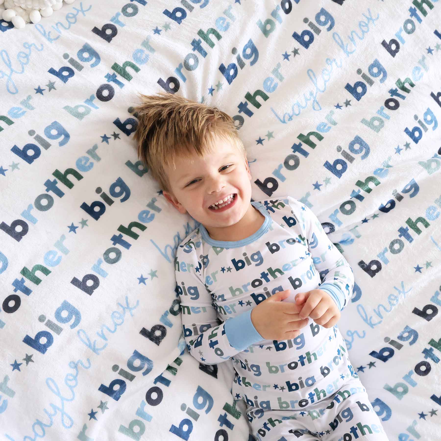  Big Brother Personalized Kids Blanket、mySite、layawaytickets