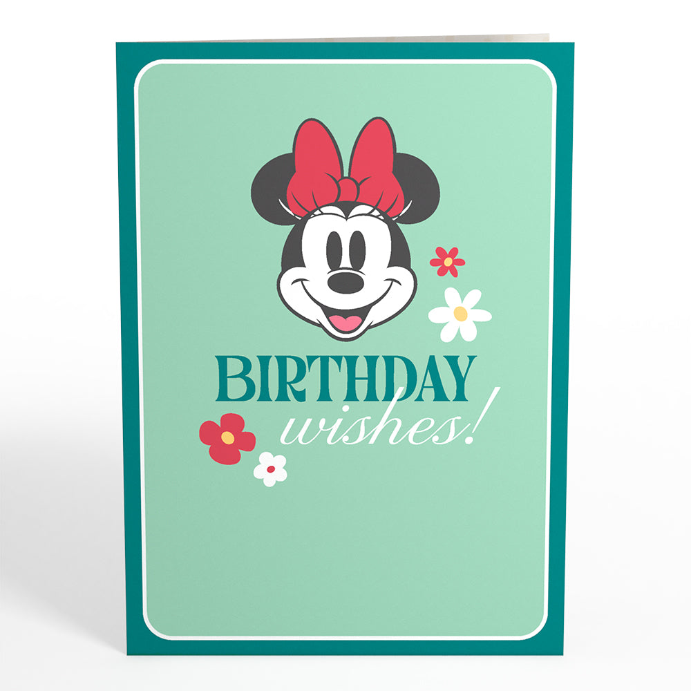 Disney's Minnie Mouse Birthday Wishes Card with Mini Bouquet、mySite、solidvoid