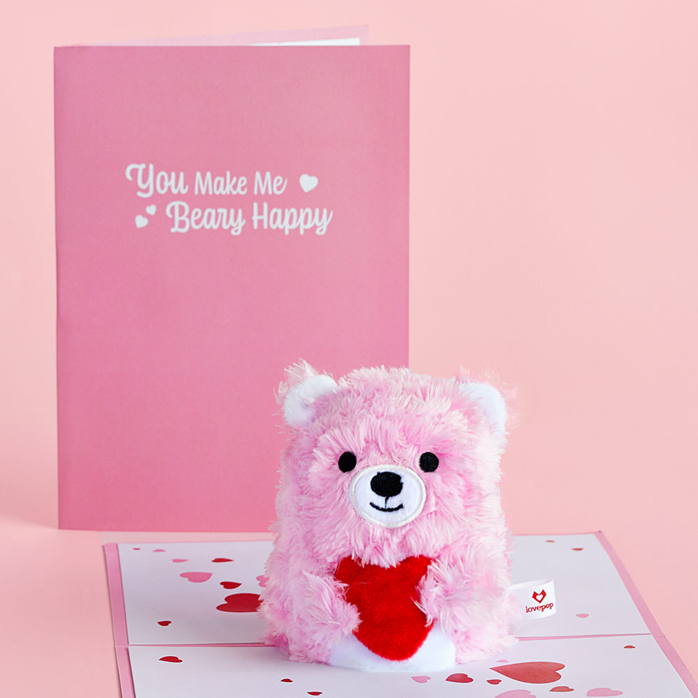 'You Make Me Beary Happy' Plushpop Card、mySite、solidvoid