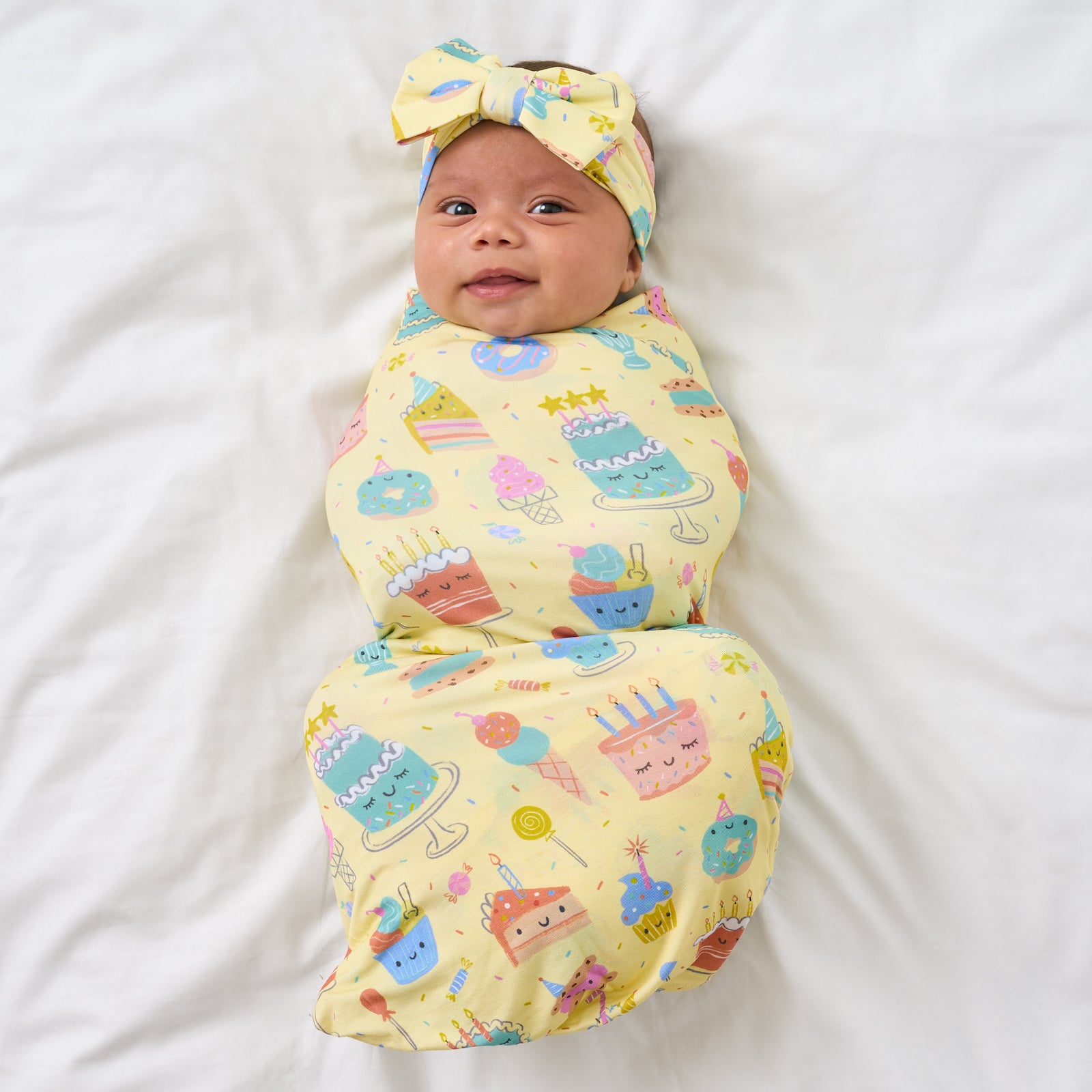  Frosted Fun Swaddle & Luxe Bow Headband Set、mySite、layawaytickets
