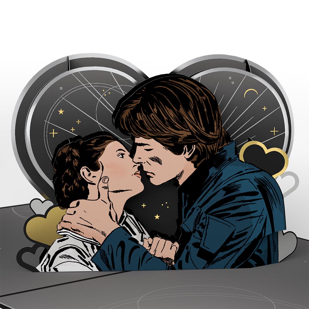 Star Wars™ Han Solo & Leia Love Pop-Up Card、mySite、solidvoid