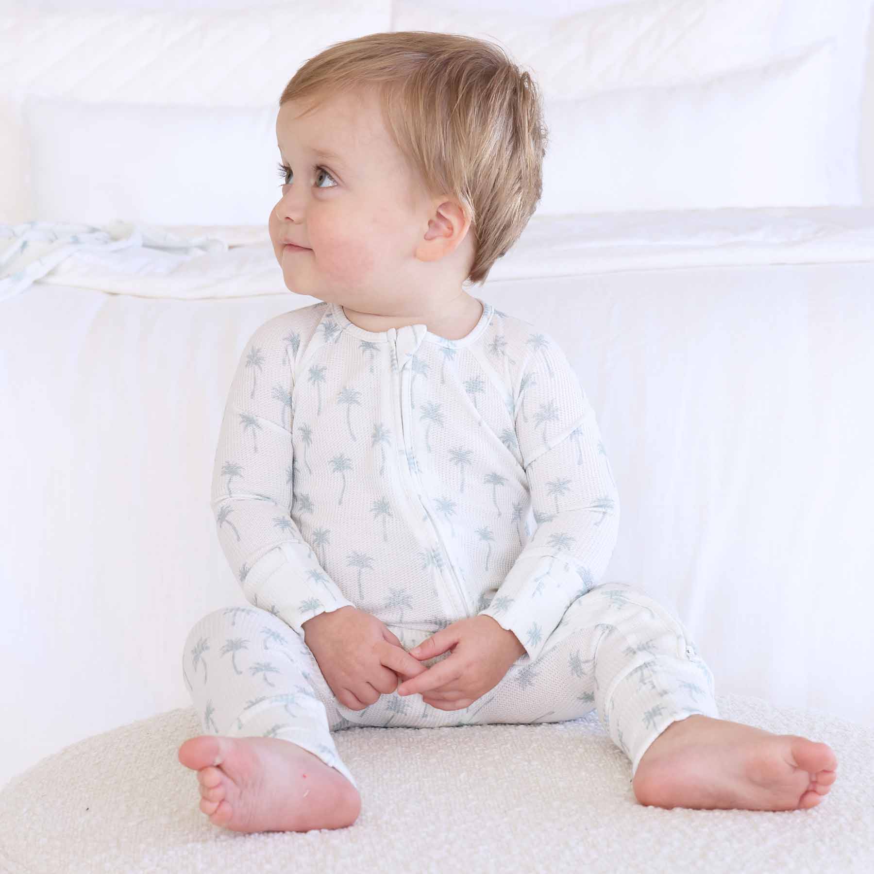  Preppy Palms Bamboo Waffle Convertible Zip Romper、mySite、layawaytickets