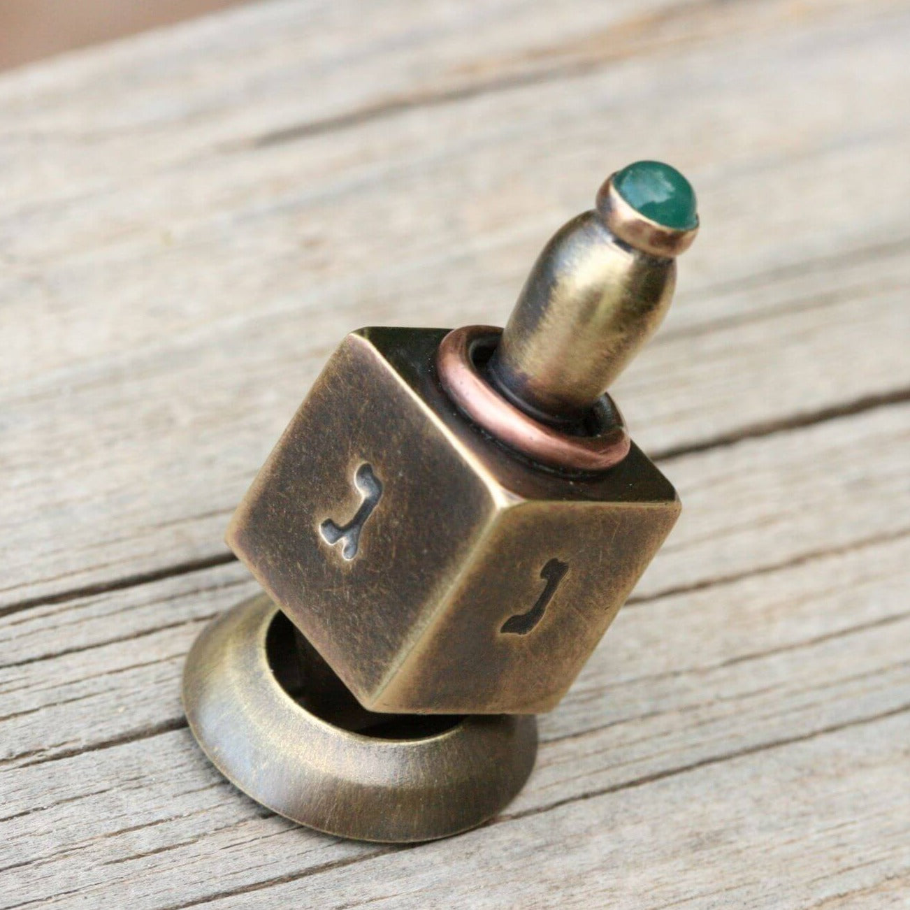 Brass Handmade Dreidels - (Choice of Style)、mySite、topwebapps